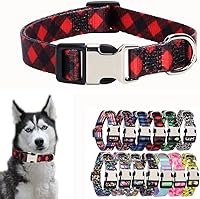 Vista 10 de Lindo collar para perros XS, pequeños, medianos y grandes, collar de nailon suave para mascotas, estampado 3D, con patrones multicolores, collares