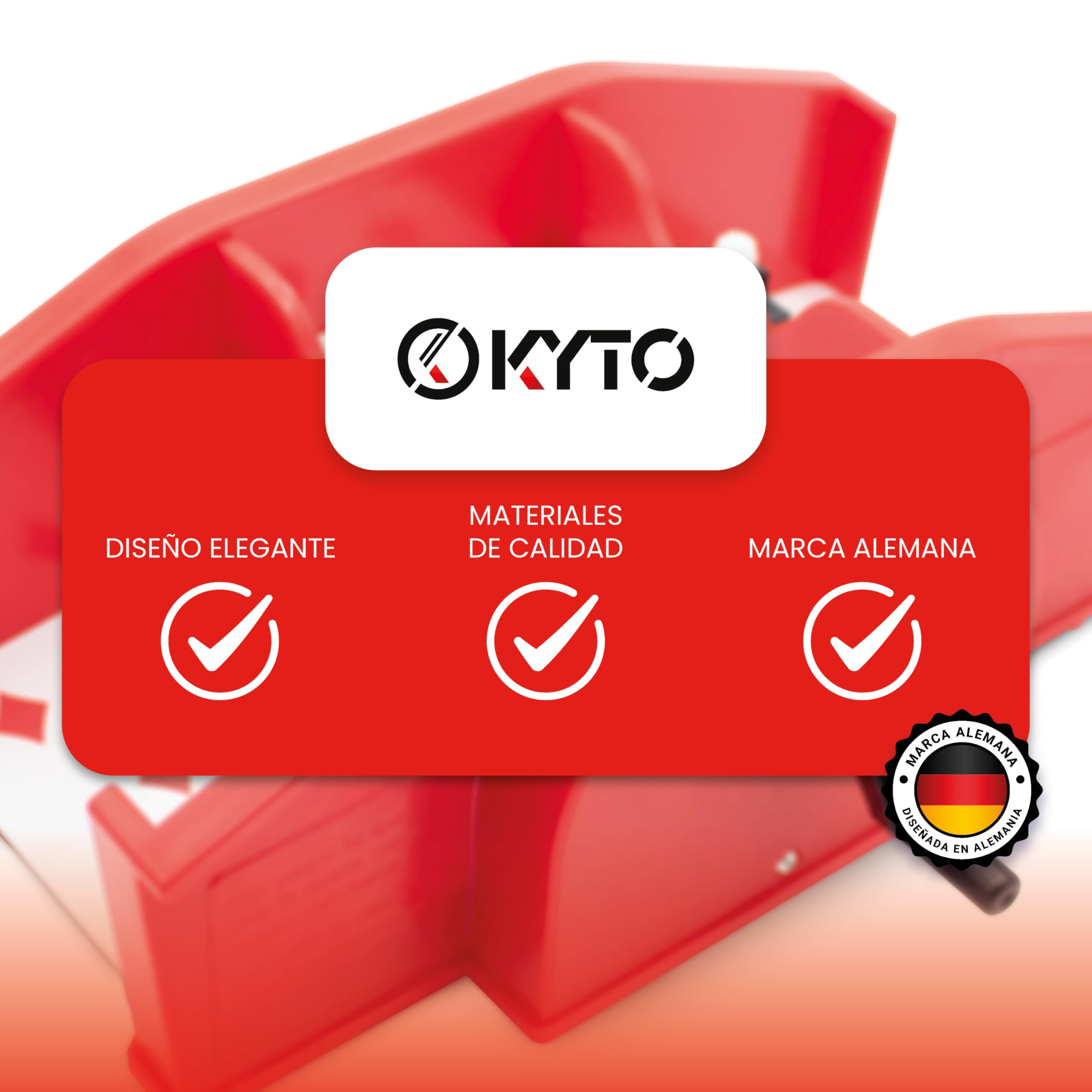 Kyto Mezclador de cartas manual con manivela – Mezclador de cartas para póquer, UNO, Skat, Rommé, Skip-BO y Blackjack, incluye cartas e instrucciones (idioma español no garantizado), carcasa de