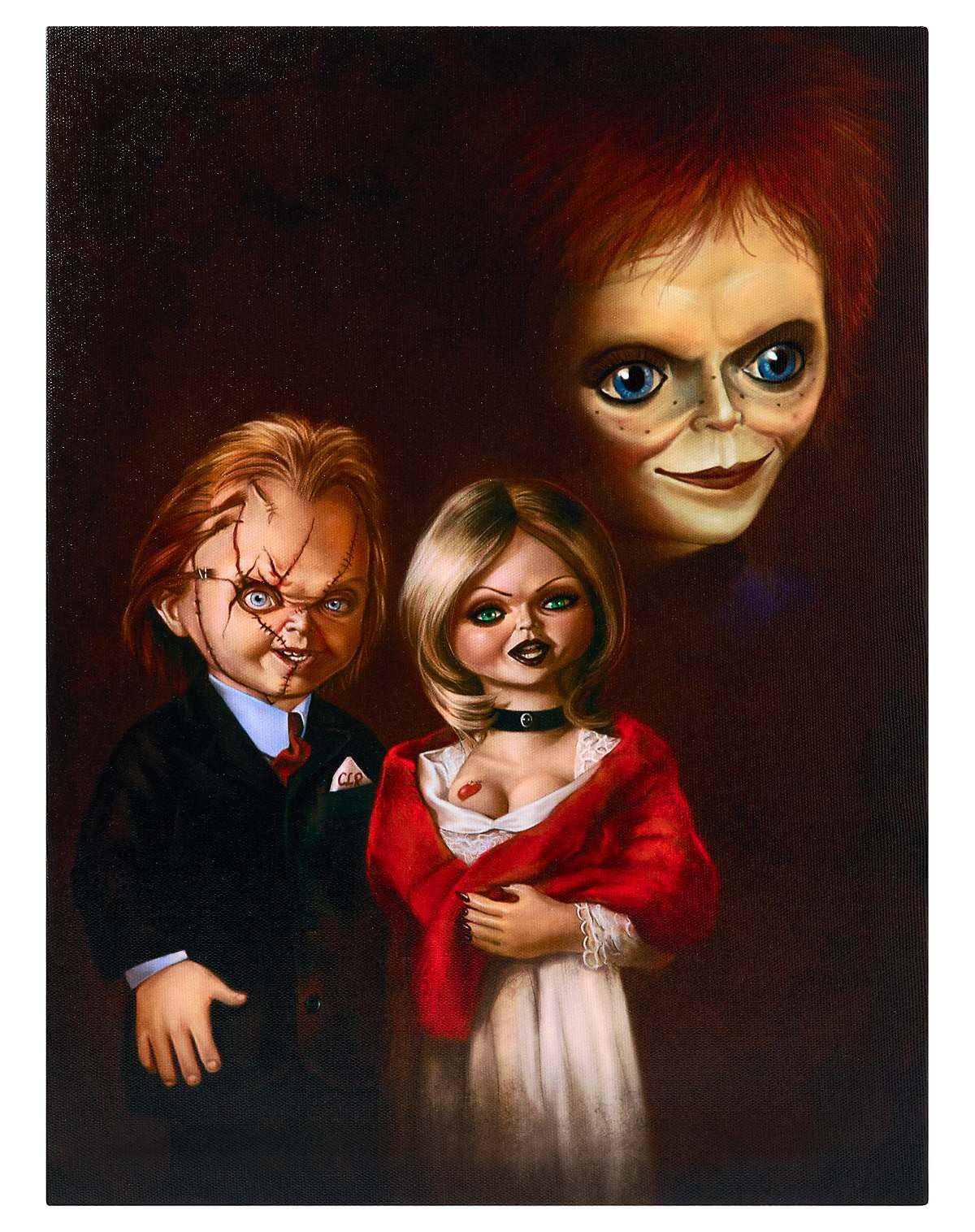 Amazon.com: Spirit Halloween Chucky Family Canvas Sign, Officially