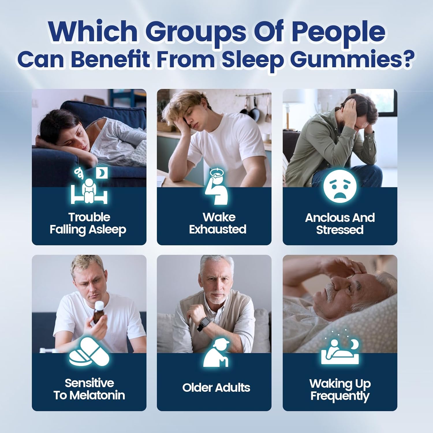 Sleep Gummies Melatonin Free with L-Theanine, Magnesium, Reishi Mushroom,Valerian Root, Passionflower | Non-Habit Forming Sleep Aid | Non-GMO Sleep Gummies for Adults | Raspberry Flavor (60pcs) - Image 4