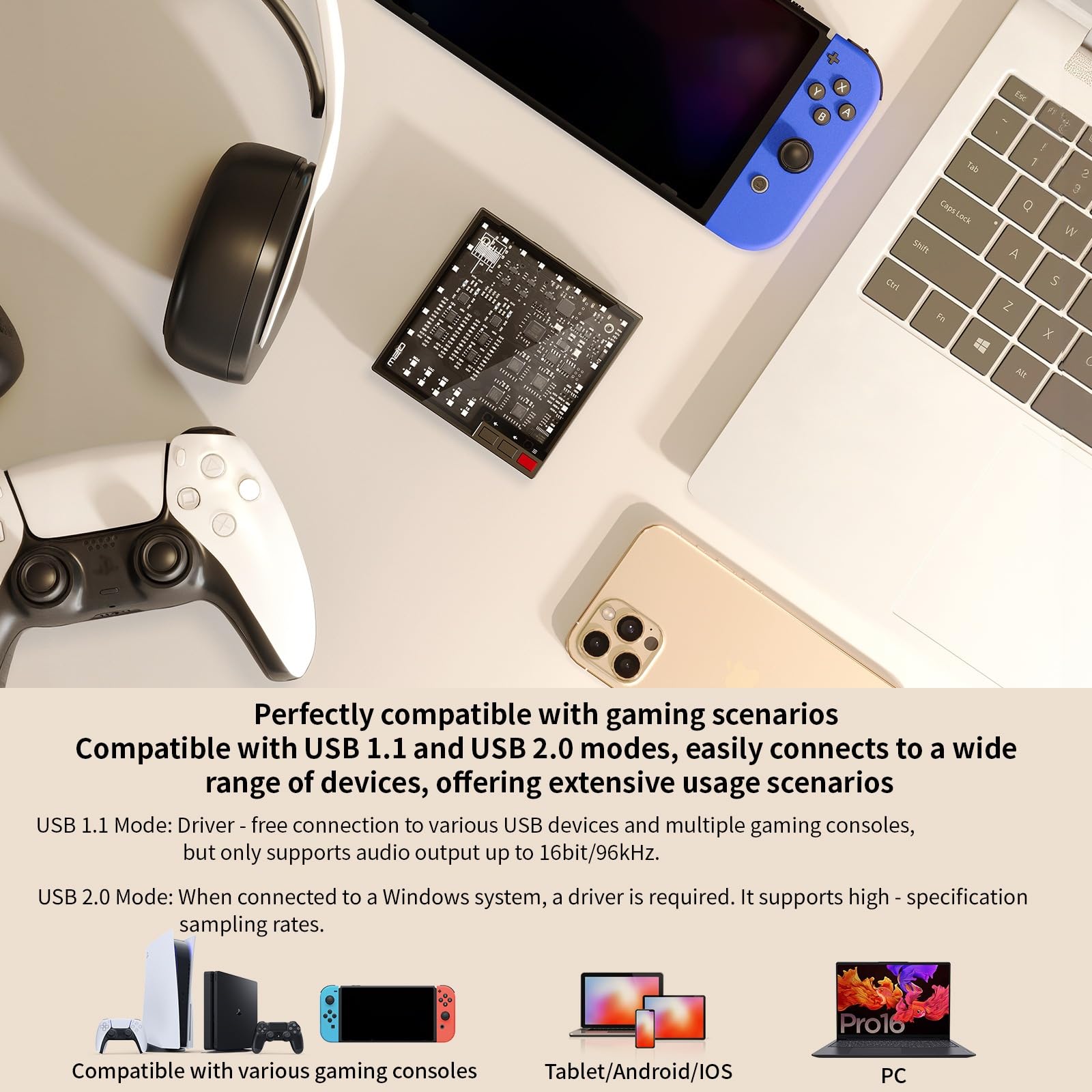 SMSL M20 MQA MQA-CD DAC & Amplificatore per cuffie USB2.1 USB2.2 XU316 768kHz/32Bit DSD256 Gaming DAC PCM Filtro USB DAC 3,5 mm e 4,4 mm Jack per cuffie Mini decoder audio argento