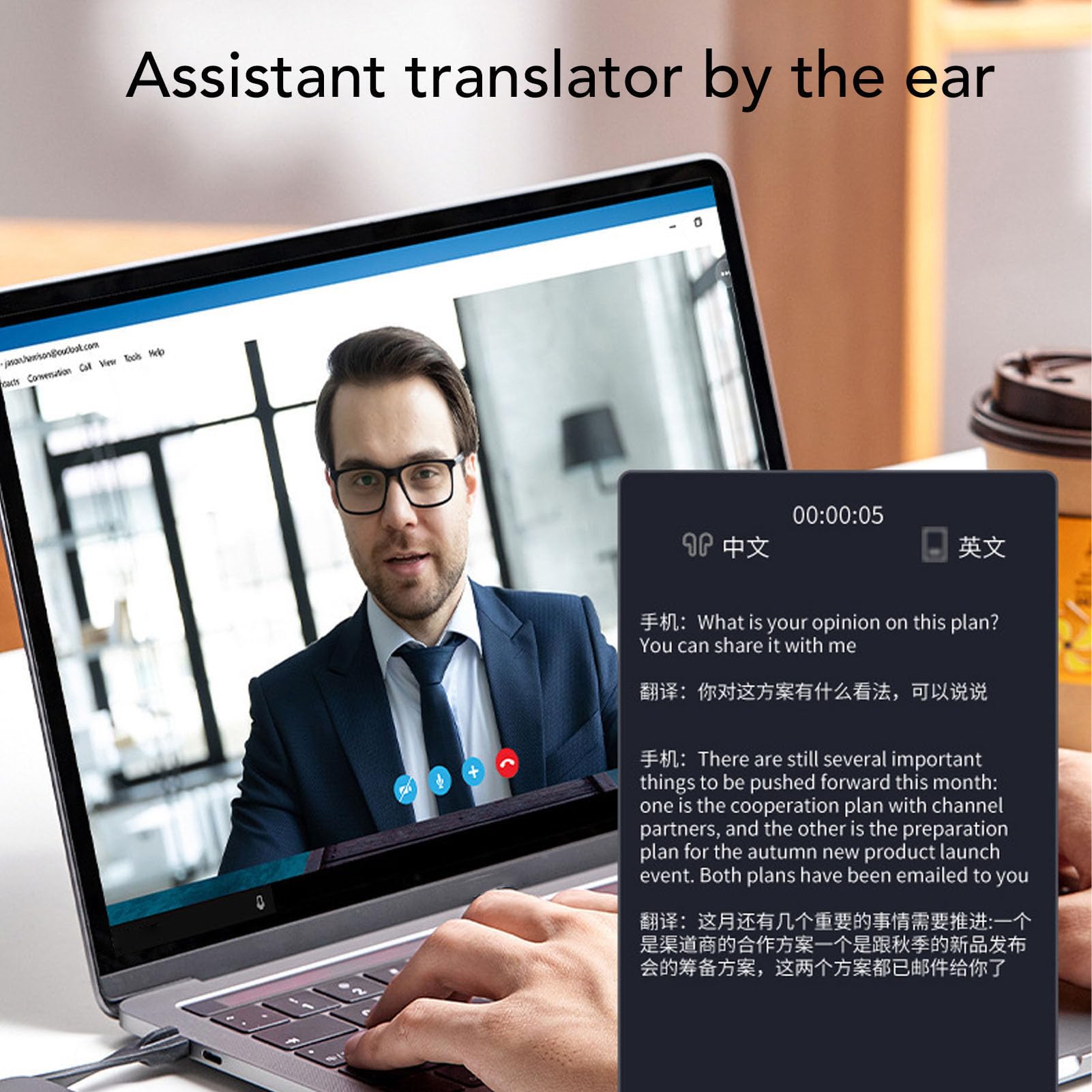 Yunseity Smart Glasses with AI Translation, Real Time Bluetooth 5.3 Translation Glasses with Support Languages, Blue Light Filtering Lenses,Touch Control Open Ear Lighweight Eyeware