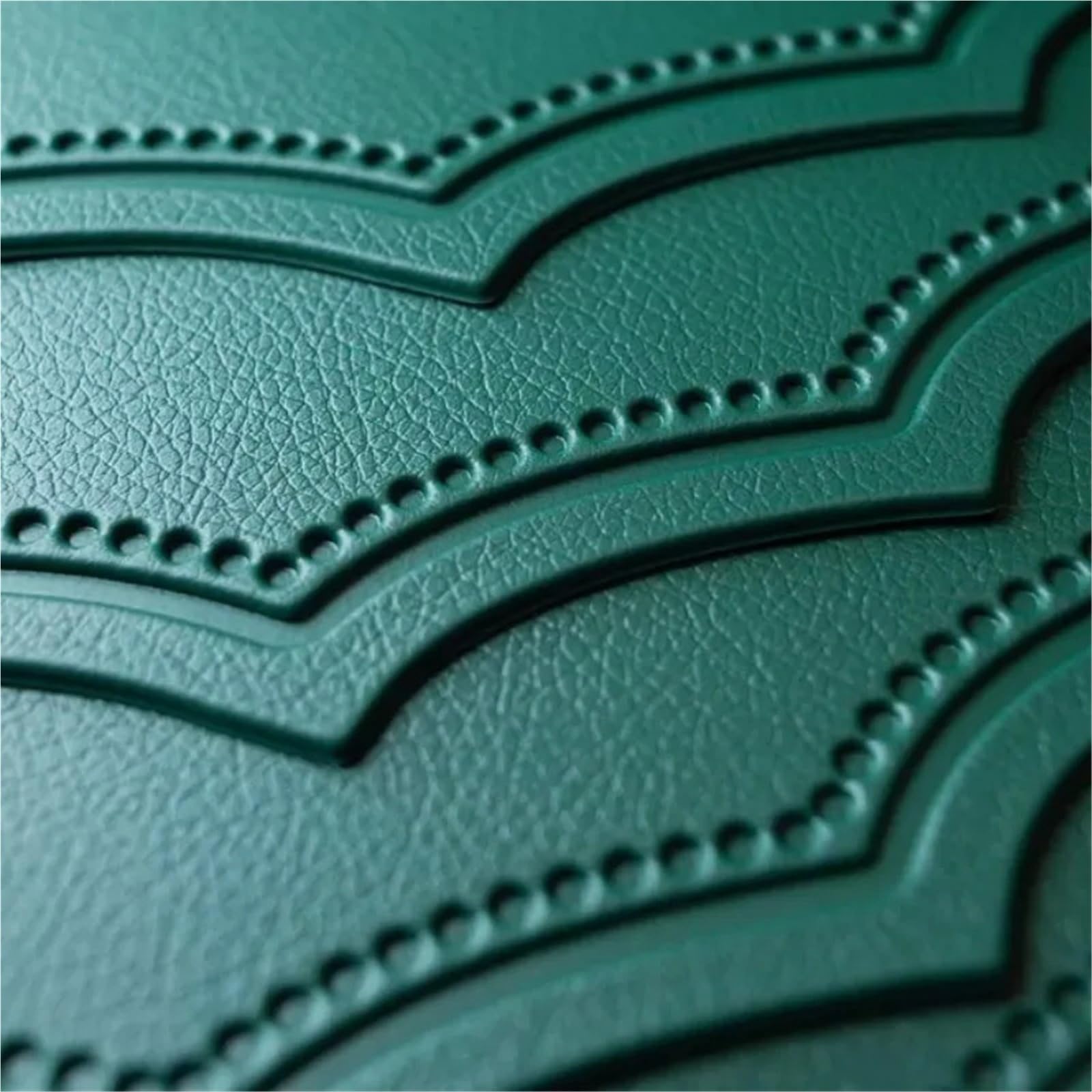 Faux Leather Placemats Lot de 1/4/10 Sets Table ovales en Similicuir Vert, Dessous Verre, décoration à Manger(Blue,30x43cm 10pcs)