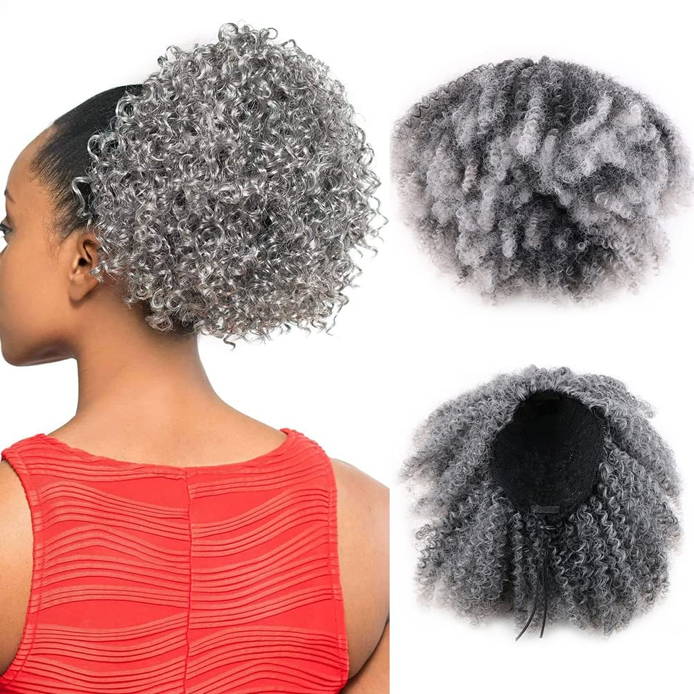 Drawstring Ponytail Afro Kinky Curly Extension