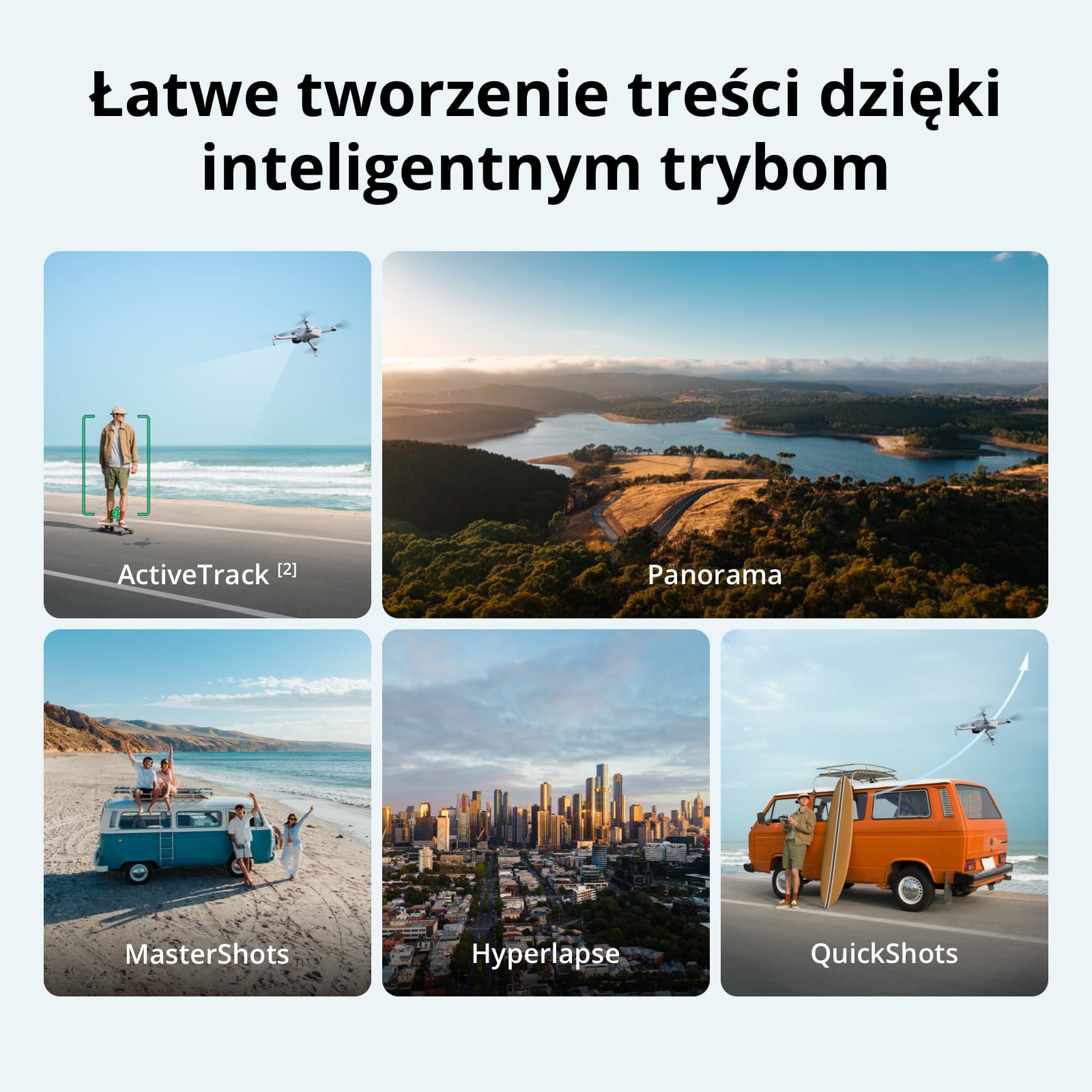 DJI Lito X1, dron z kamerą 4K dla początkujących | Wykrywanie przeszkód, ActiveTrack, matryca 1/1,3 cala, odpowiedni dla dorosłych, lekki i składany, transmisja wideo 15 km, C0