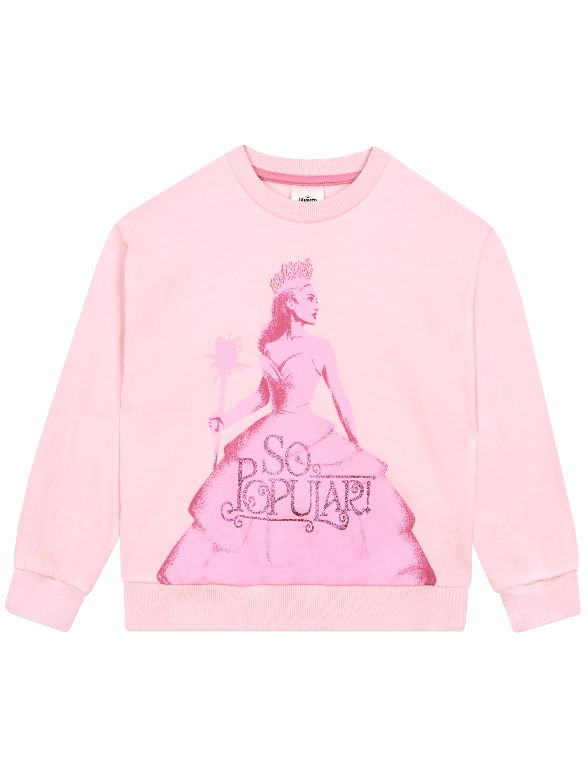 WICKED Bluza | Glinda Bluza Dla Dziewczynek | Bluza Z Brokatem Dla Dziewczynek | Rosa 140