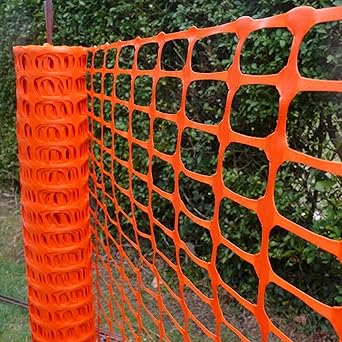 LADWA Plastic Mesh Fence, Construction Barrier Netting, Garden Fencing Fences Wrap Above Ground For Construction Safety (2 Feet Height X 50 Feet Length)