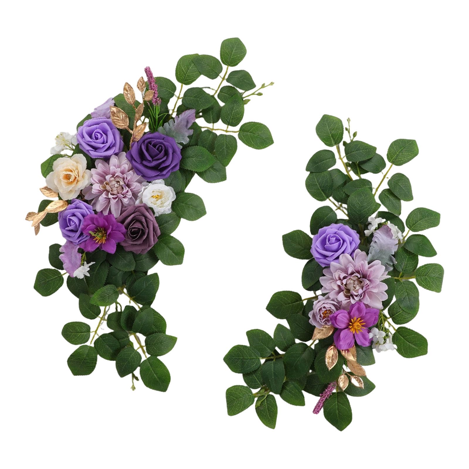 Welcome Sign with Sturdy Faux Floral Arrangement Easy Setups for Ceremony Entrance Decorations Customizable Bridal Party Sign