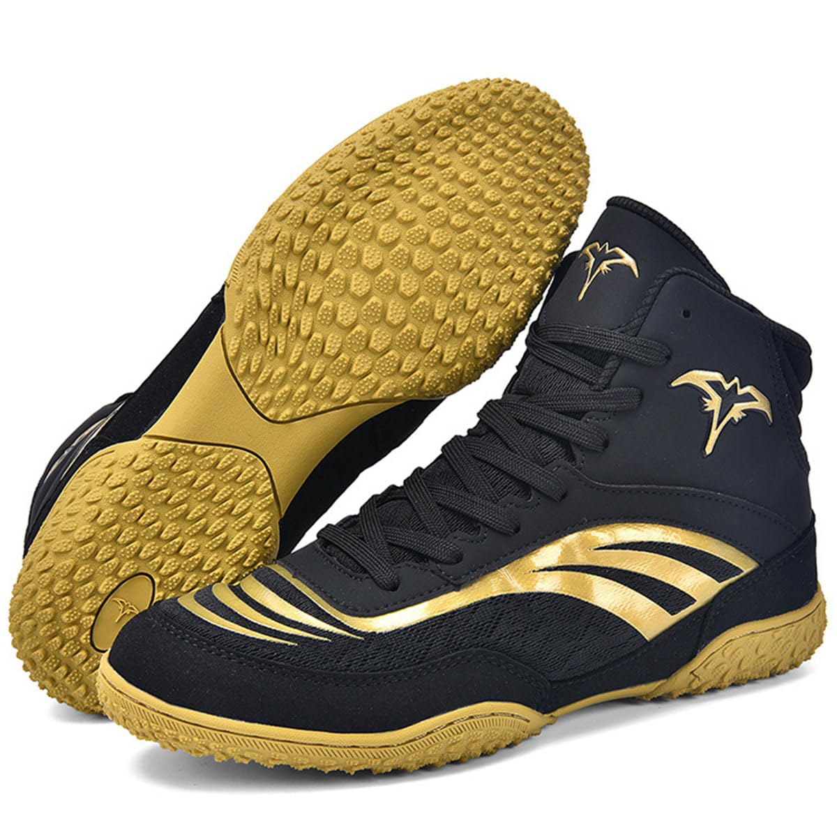 Zapatillas De Deporte De Boxeo para Hombre Zapatillas de Boxeo Entrenamiento de competición para Lucha Libre Sentadillas Artes Marciales