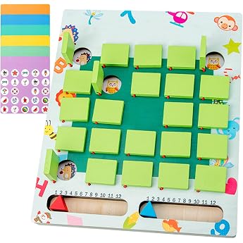 Memory Game Wooden Children's Memory Flip Board Game