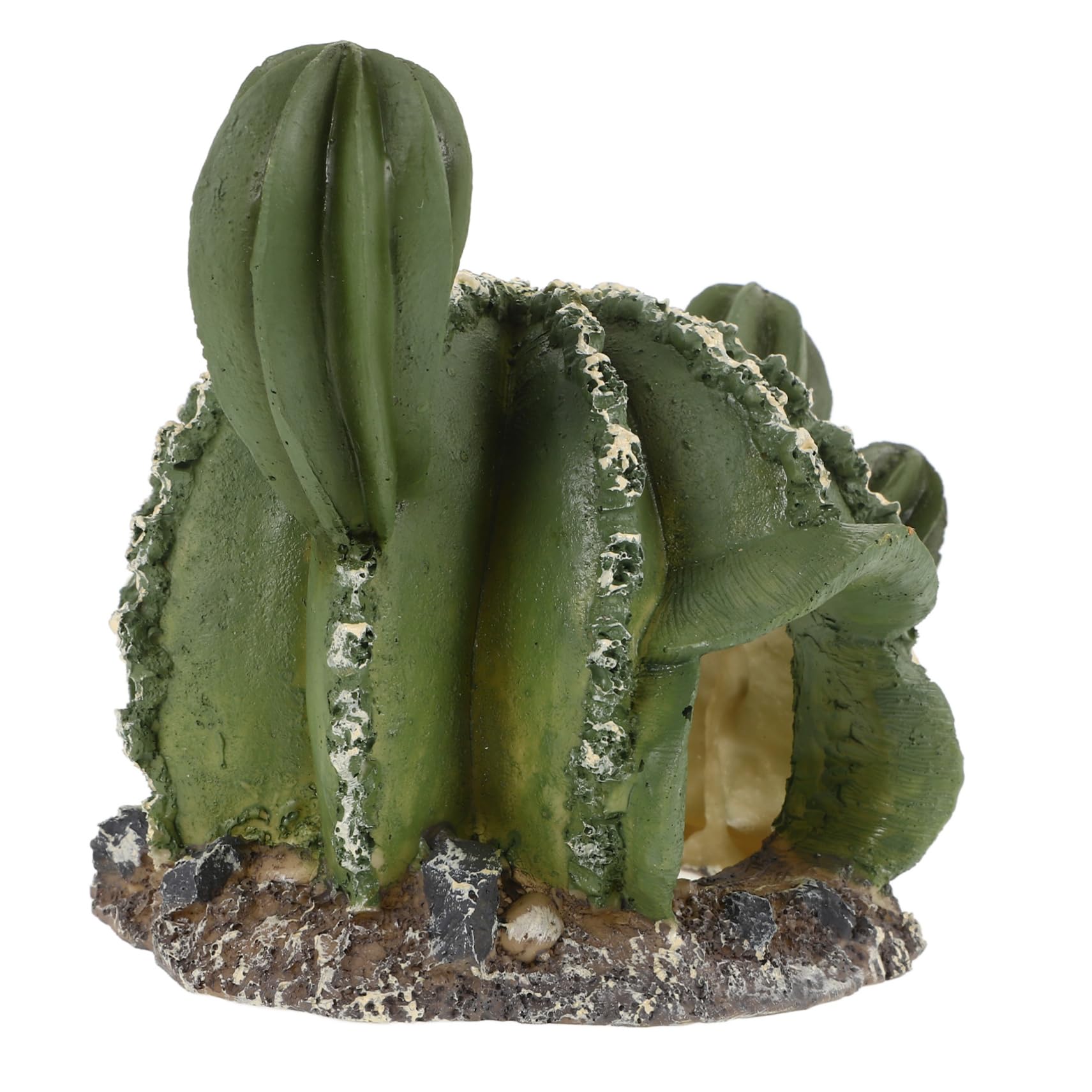 BESPORTBLE 3piezas Cueva para Reptiles Forma De Cactus Refugio Natural para Geckos Serpientes y Anfibios para Terrarios y