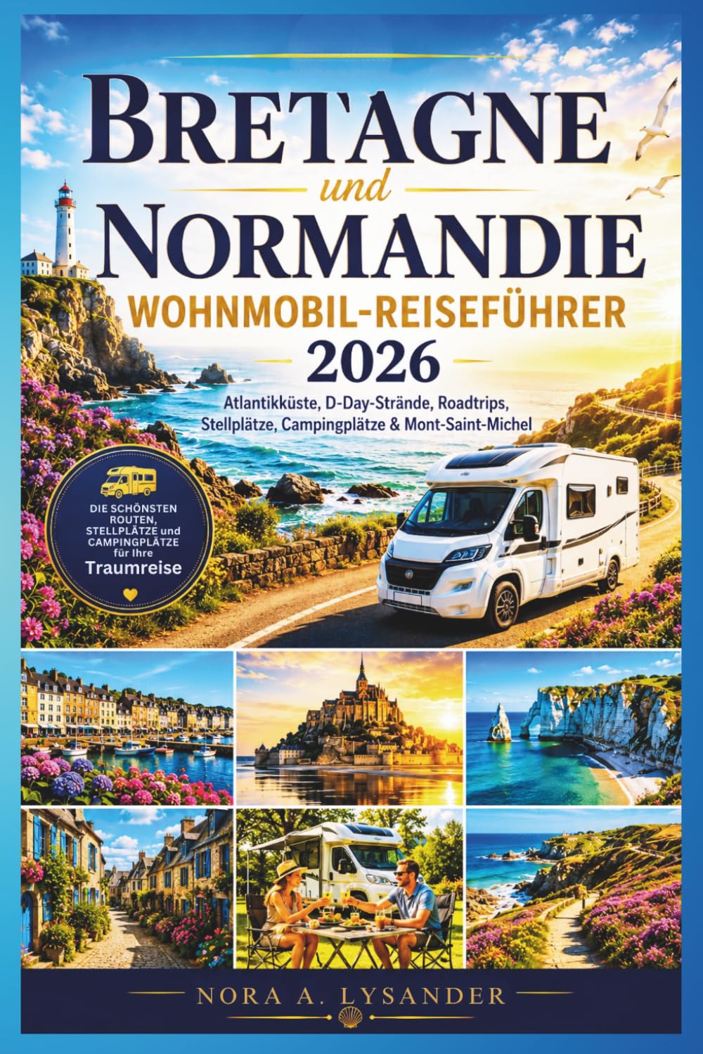 BRETAGNE und NORMANDIE WOHNMOBIL-REISEFÜHRER 2026: Atlantikküste, D-Day-Strände, Roadtrips, Stellplätze, Campingplätze & Mont-Saint-Michel