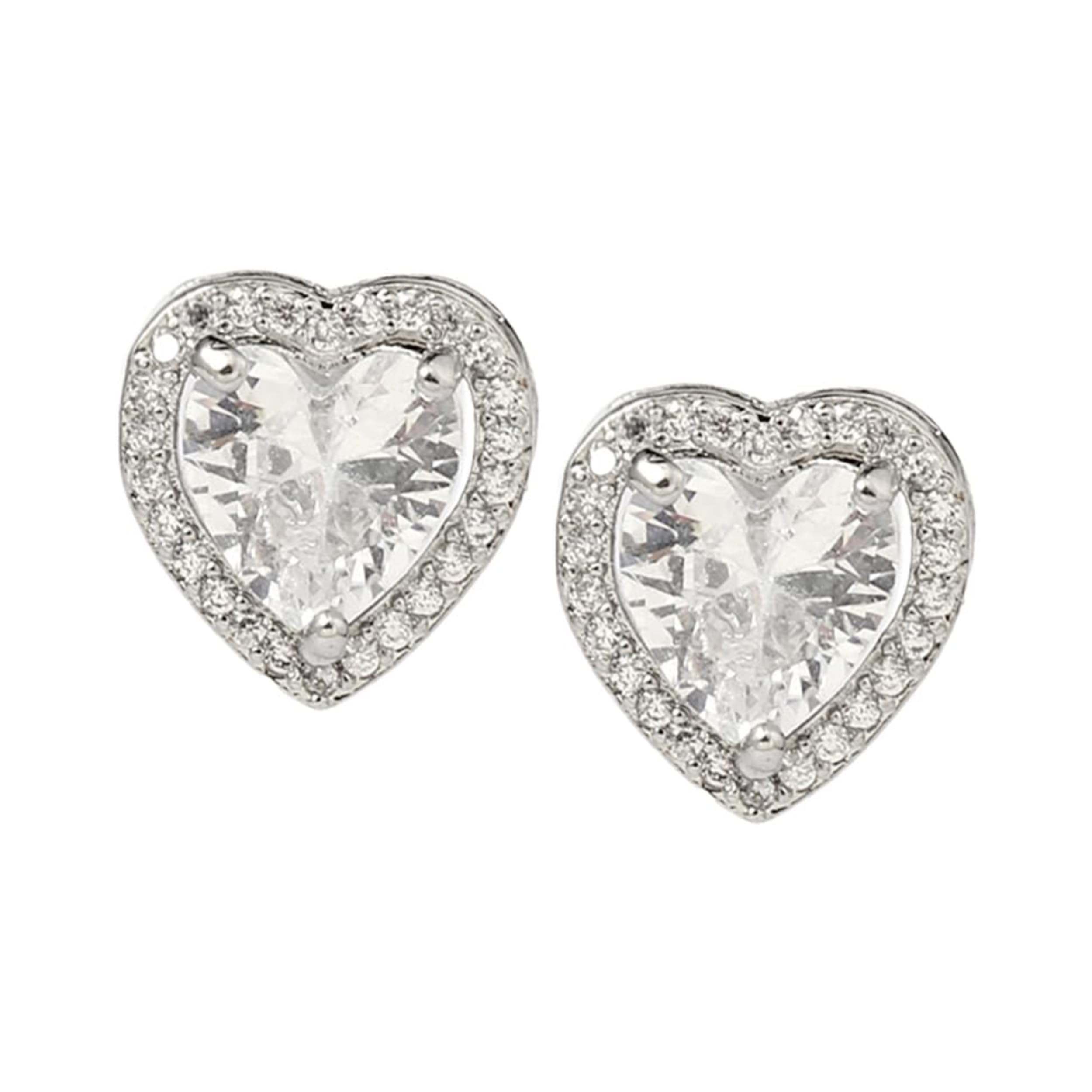 SALTY Medora Crystal Heart Earring for Women & Girls | 14K gold Plating | Ear Tops | Latest | Trendy | Fancy | Stylish | Birthday Gift | Aesthetic Jewellery | Accessories for Everyday Wear (B0DCP744B7) Amazon Price History, Amazon Price Tracker