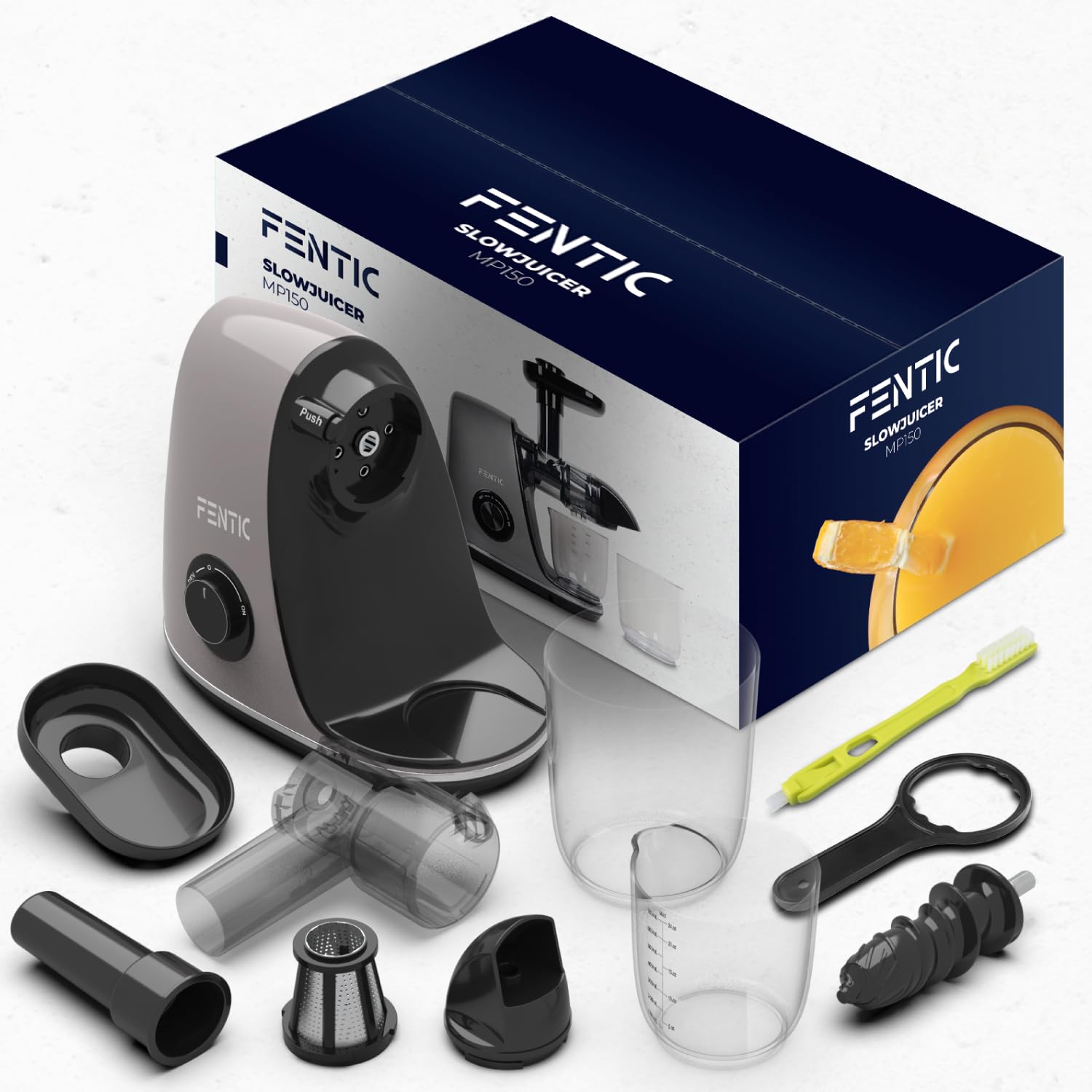 Estrattore Frutta e Verdura – Centrifuga Frutta e Verdura – Orizzontale Estrattore Di Succo con Funzione di Inversione – Motore Silenzioso e Potente - Con Tazza per Polpa e Succo