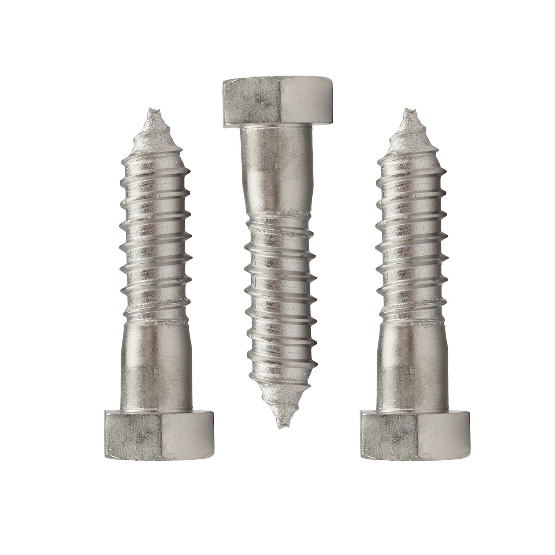 Conquest 3/4" x 3" Lag Bolts, 18-8 Stainless Steel, Coarse Threads Hex Head, Corrosion-Resistant for Outdoor, Wood, and Structural Projects (10 Pack)