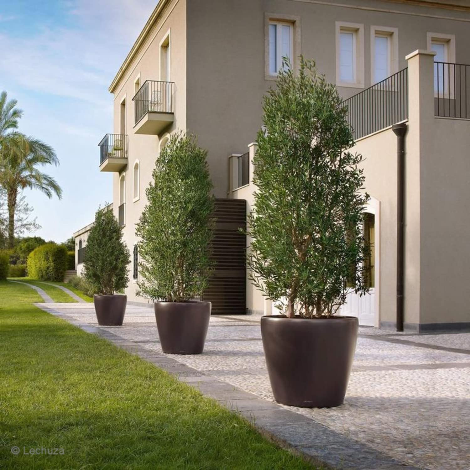 LECHUZA CLASSICO Premium 70 anthrazit metallic 14663