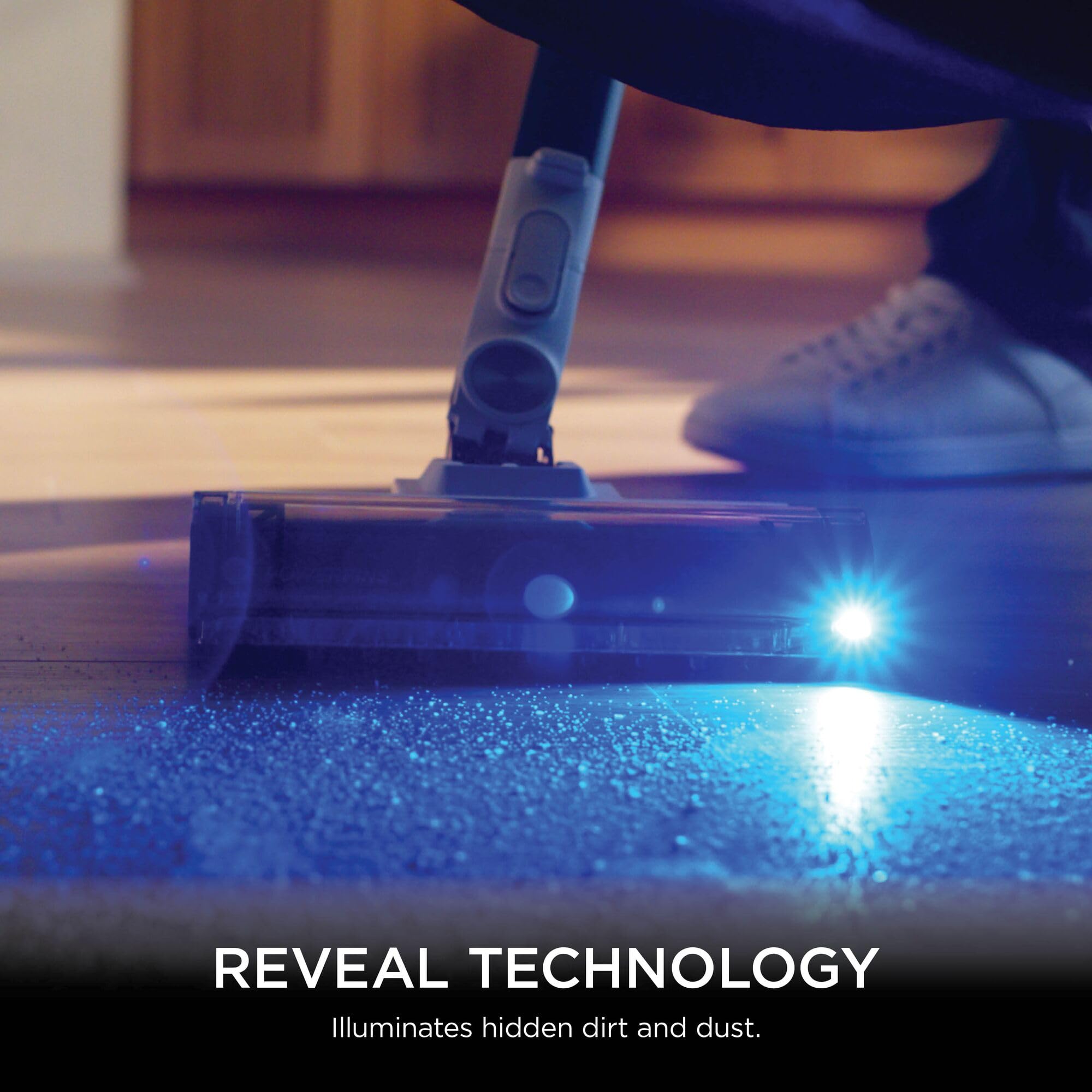 Shark Aspiradora inalámbrica PowerPro, Ligera, tecnología de detección de Piso, tecnología de Envoltura anticabello, Sellado Completo antialérgeno, Flexible, Modo Manual, Azul eléctrico con carbón