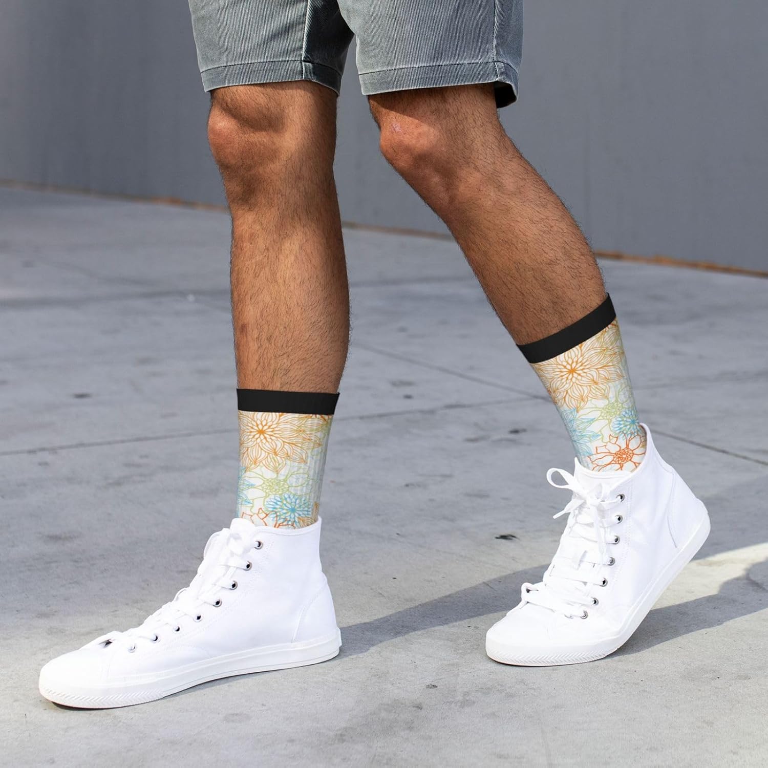 Mens Dress Socks Funny Fun Colorful Crazy Funky Crew Socks for Men - Image 3
