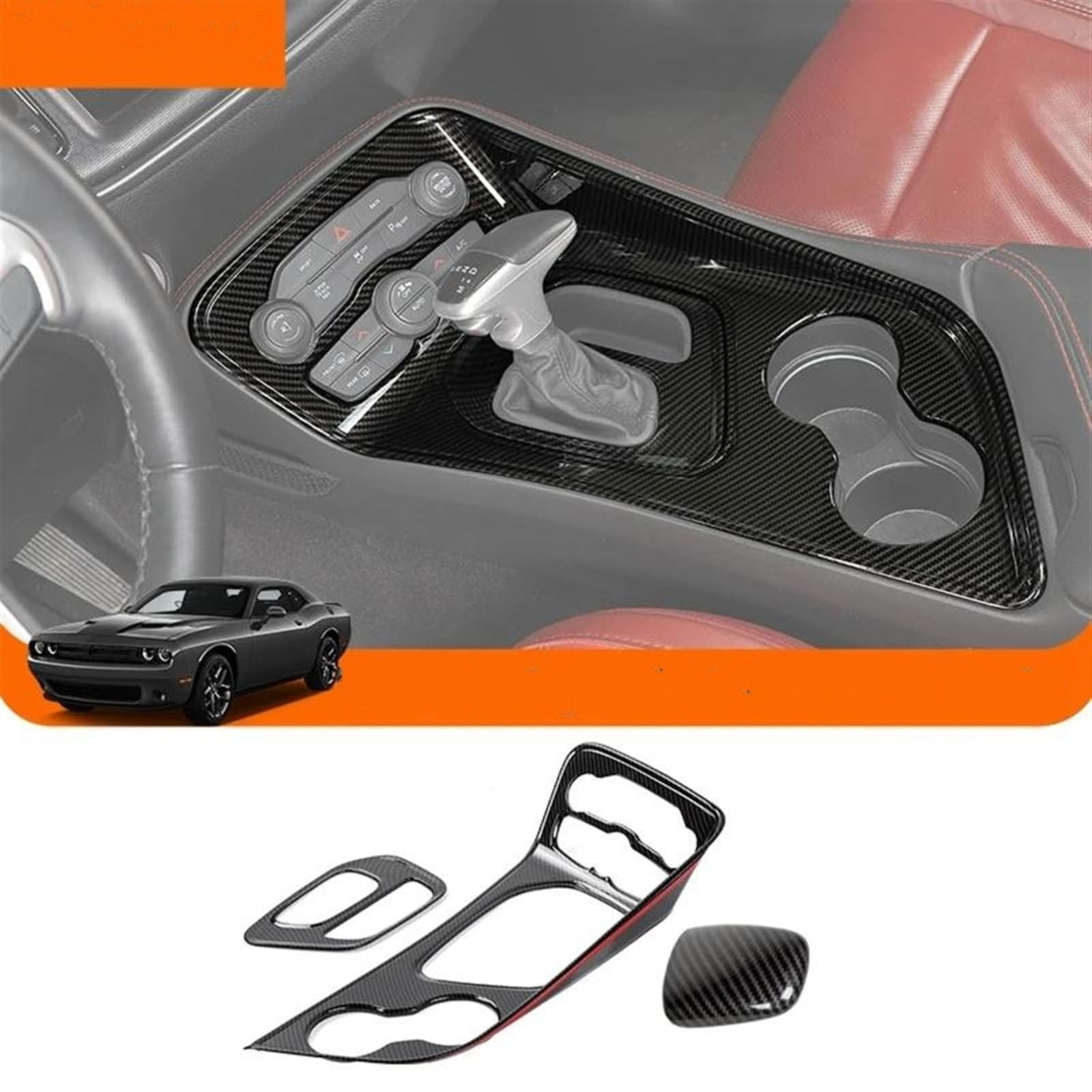 Amazon | 車用内装 ダッジチャレンジャー用 2015 2016 2017 2018