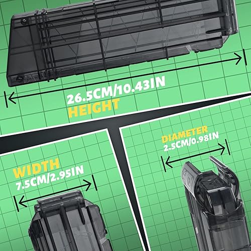 Miniatura 8 de TORMEN Recarga rápida Ultra Clip, cargadores de 12 dardos compatibles con Nerf Ultra Magazine