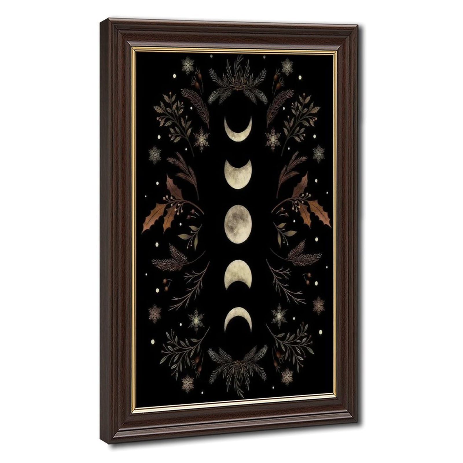 Bareronor Simple Moon Poster Canvas Poster Bedroom Decor Landscape Office Room Decor Gift 24" L X 36" W