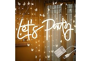 ATOLS Let's Party Battery or USB Powered Neon Sign