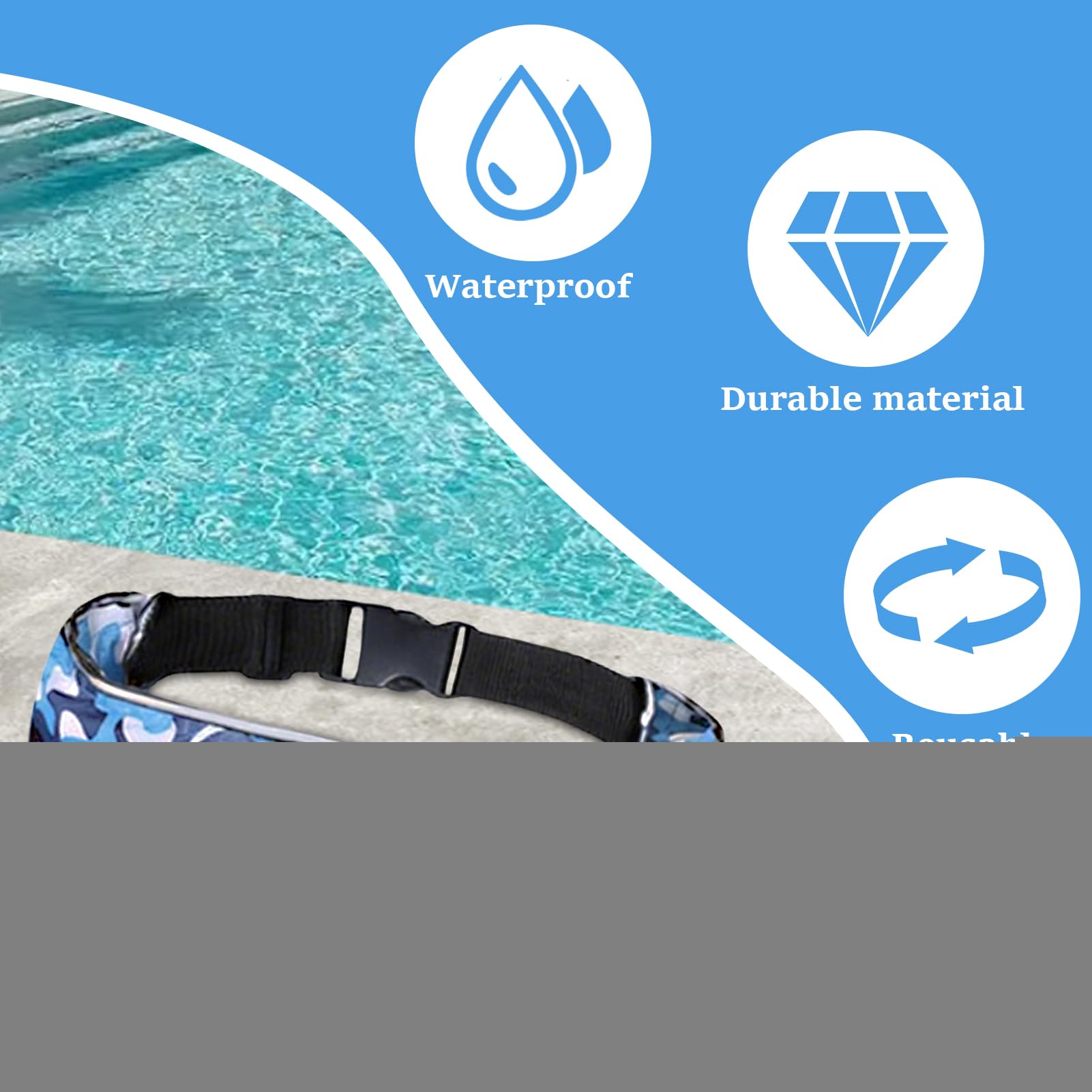 Ceinture De Flottaison Gonflable Anti-Crevaison Gonflage Rapide