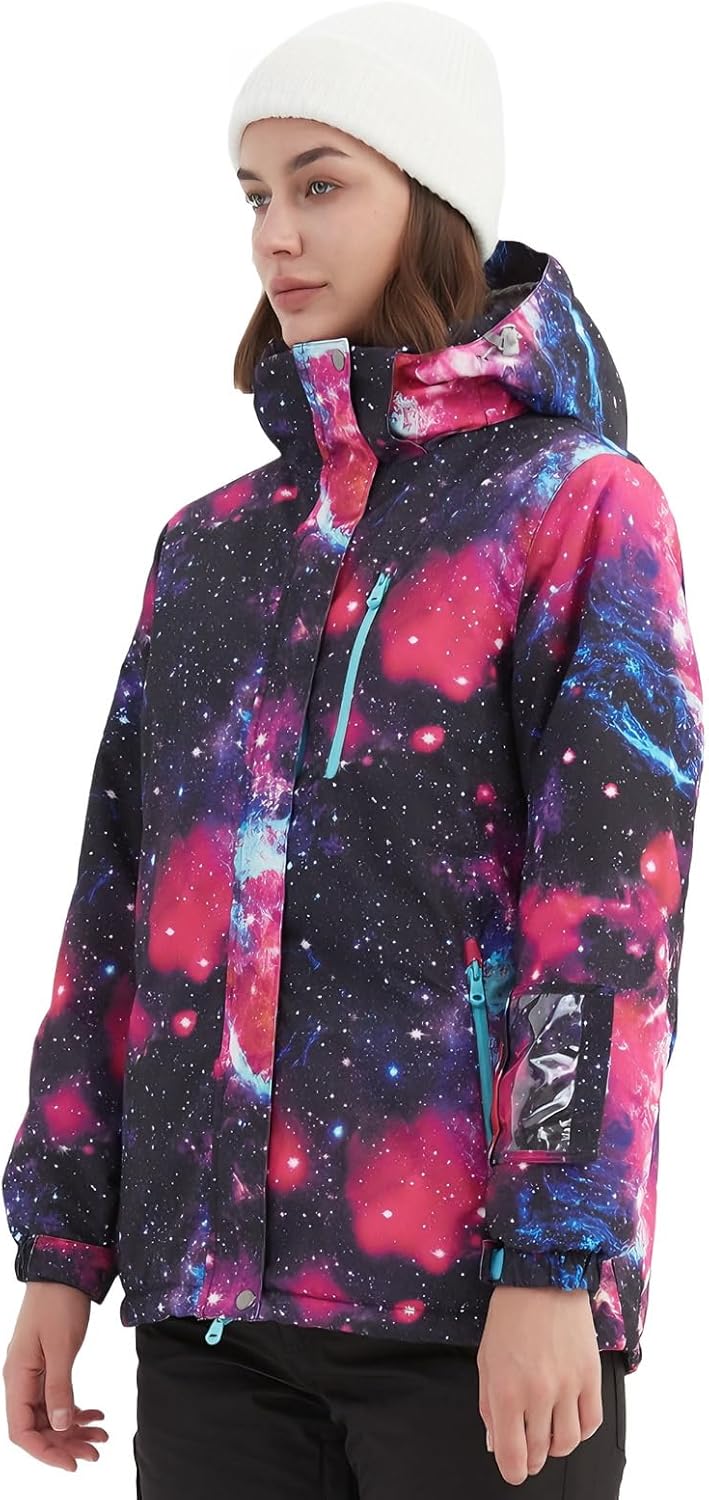 BGX Women's Ski Suit Windproof Waterproof Snowboard Colorful Printed Ski Snow Winter Jacket