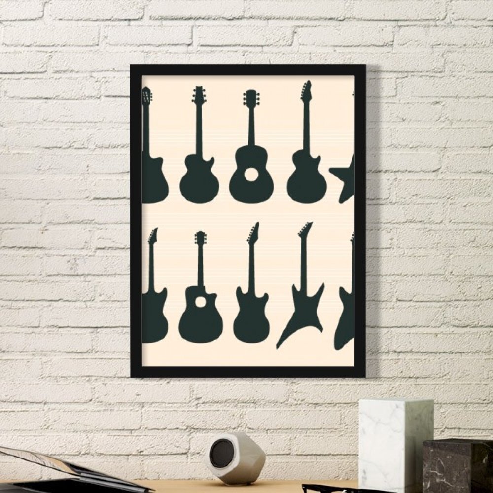 Guitarra eléctrica cuadro decorativo de música para llenar de vitalidad tu salón