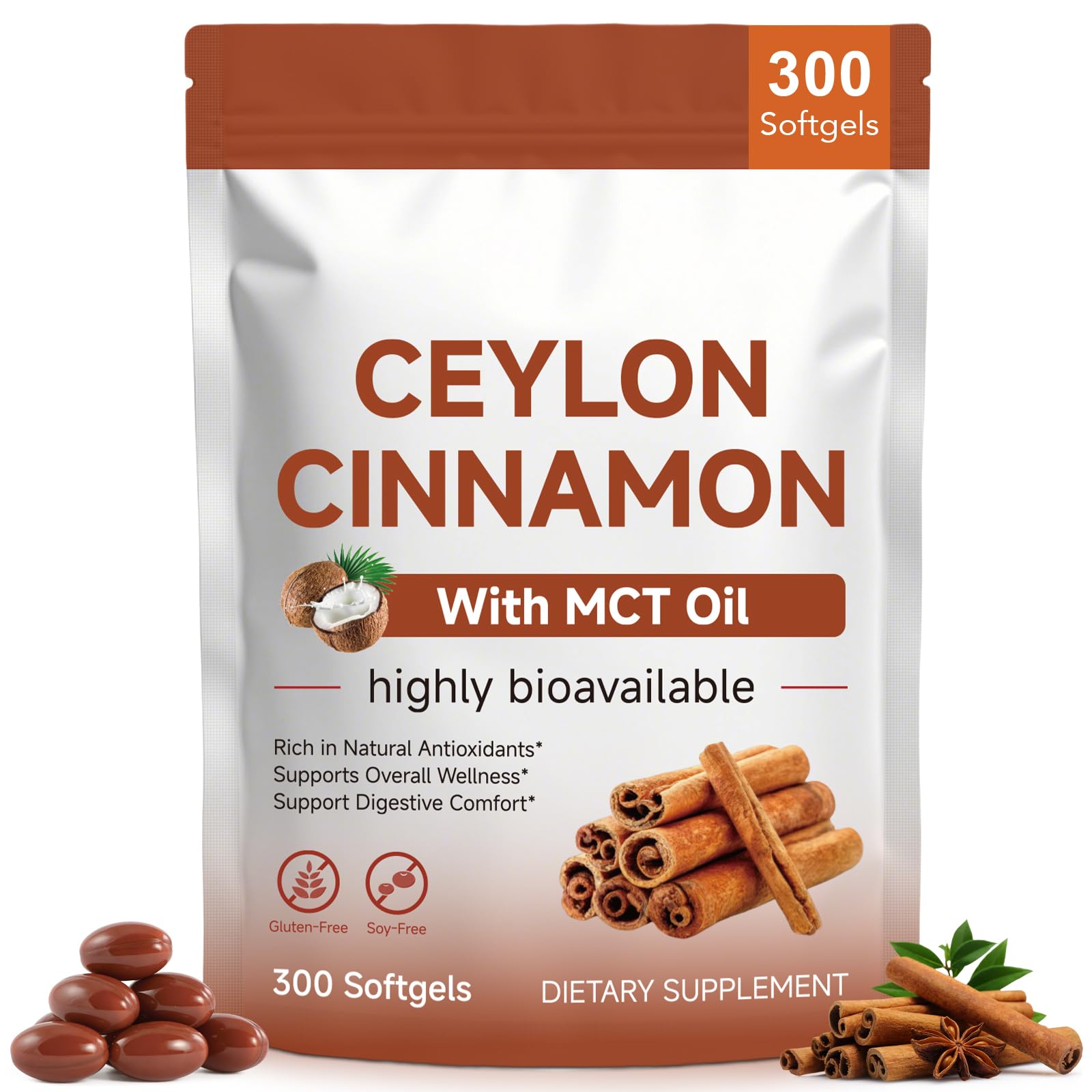 Ceylon Cinnamon Capsules with MCT Oil