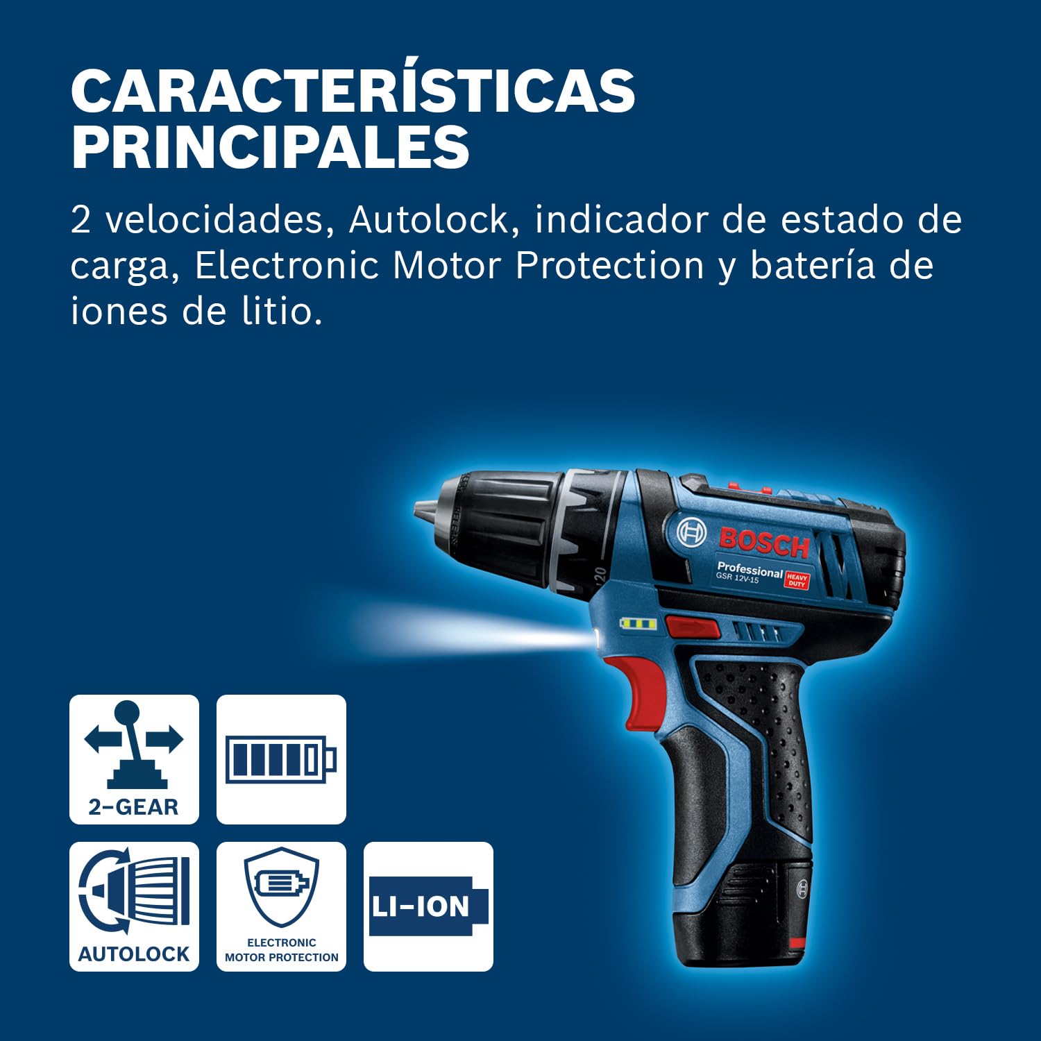 Bosch Professional 12V System atornillador a batería GSR 12V-15 (incl. 2 baterías de 2,0, cargador, set de 39 accesorios, bolsa de herramientas) - Set exclusivo de Amazon