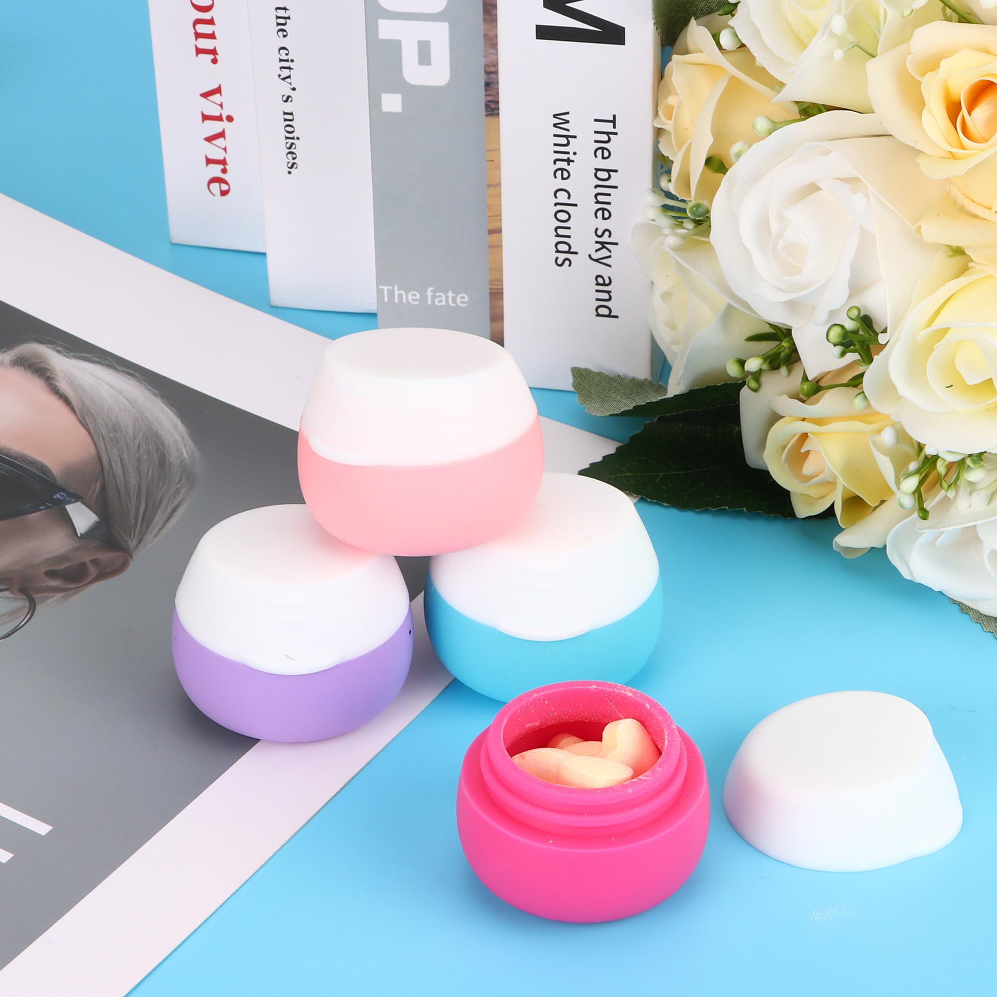 4 pz/pacco 60ml Bottiglie Da Viaggio In Silicone Set Riutilizzabile Vuoto Spremere Tubo Portatile Lozione Cosmetica Shampoo Gel Doccia Contenore  66