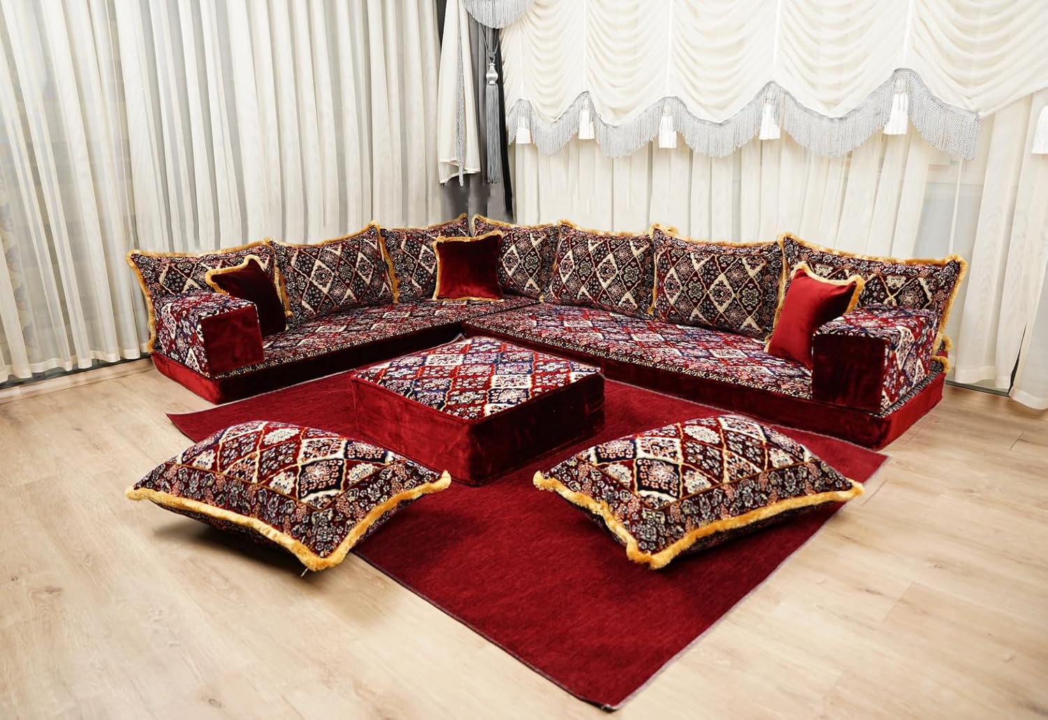 arabicsofa Traditional Floor Majlis Cushions – Modular Diwan Sectional Seating