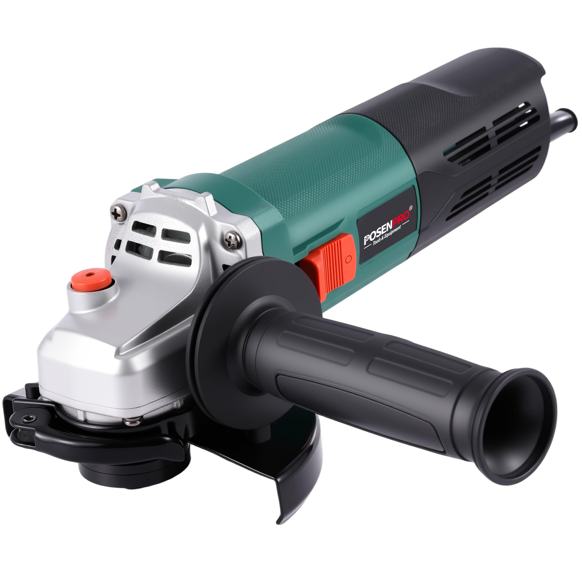 POSENPRO Professional Smerigliatrice Angolare 1200 W, Ø Disco: 125 mm, 3000-12.000 giri/min con 6 Velocità, con Bloccaggio Rapido, Filtro Antipolvere, per Smerigliare, Lucidare e Levigare