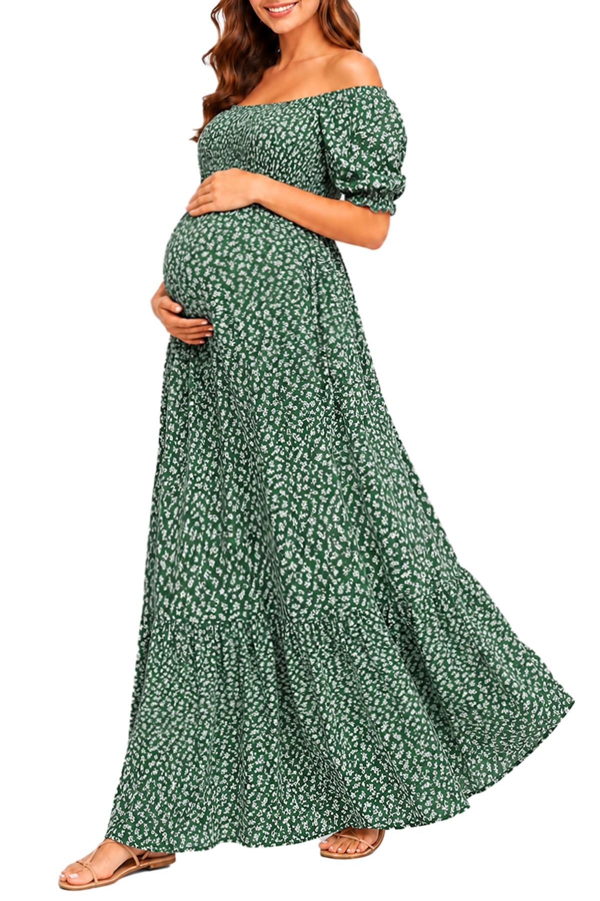 PINUP FASHION Off Shoulder Maxi