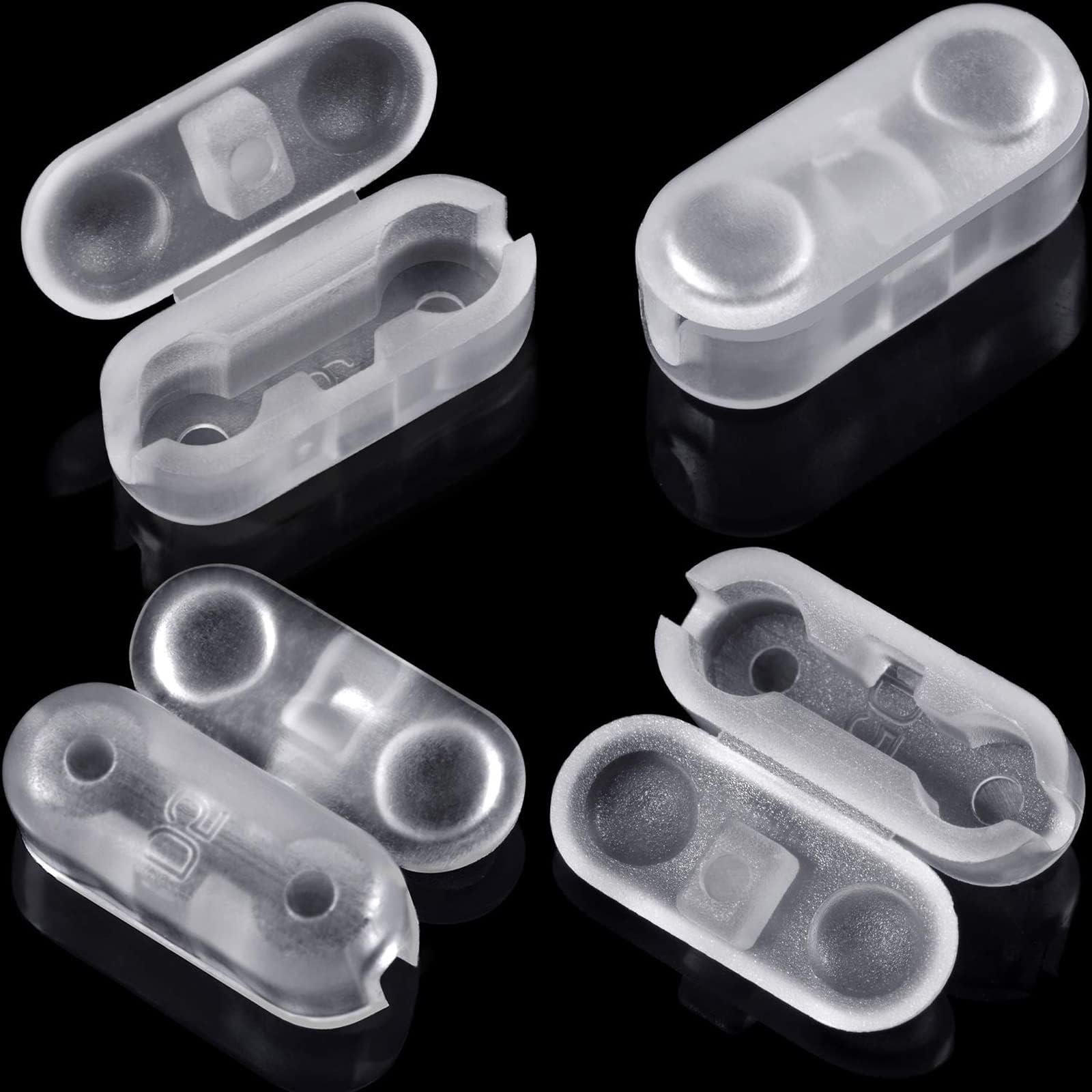 Excefore Chain Connectors, 20Pcs Plastic Roller Shade Bead Chain Connector Replacement Vertical Roman Roller Blind Ball Chain Cord Connector Clips for Vertical Blinds
