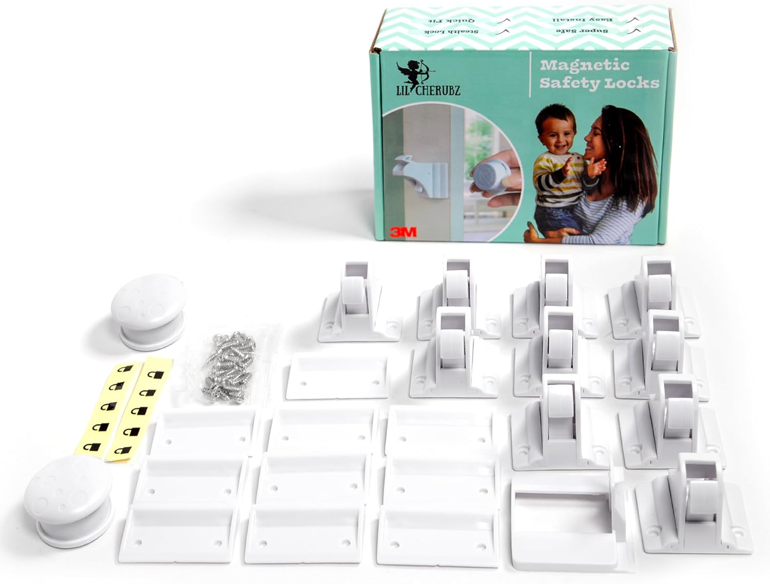 LIL CHERUBZ™ Safety Locks Cupboard Locks for Children, Child