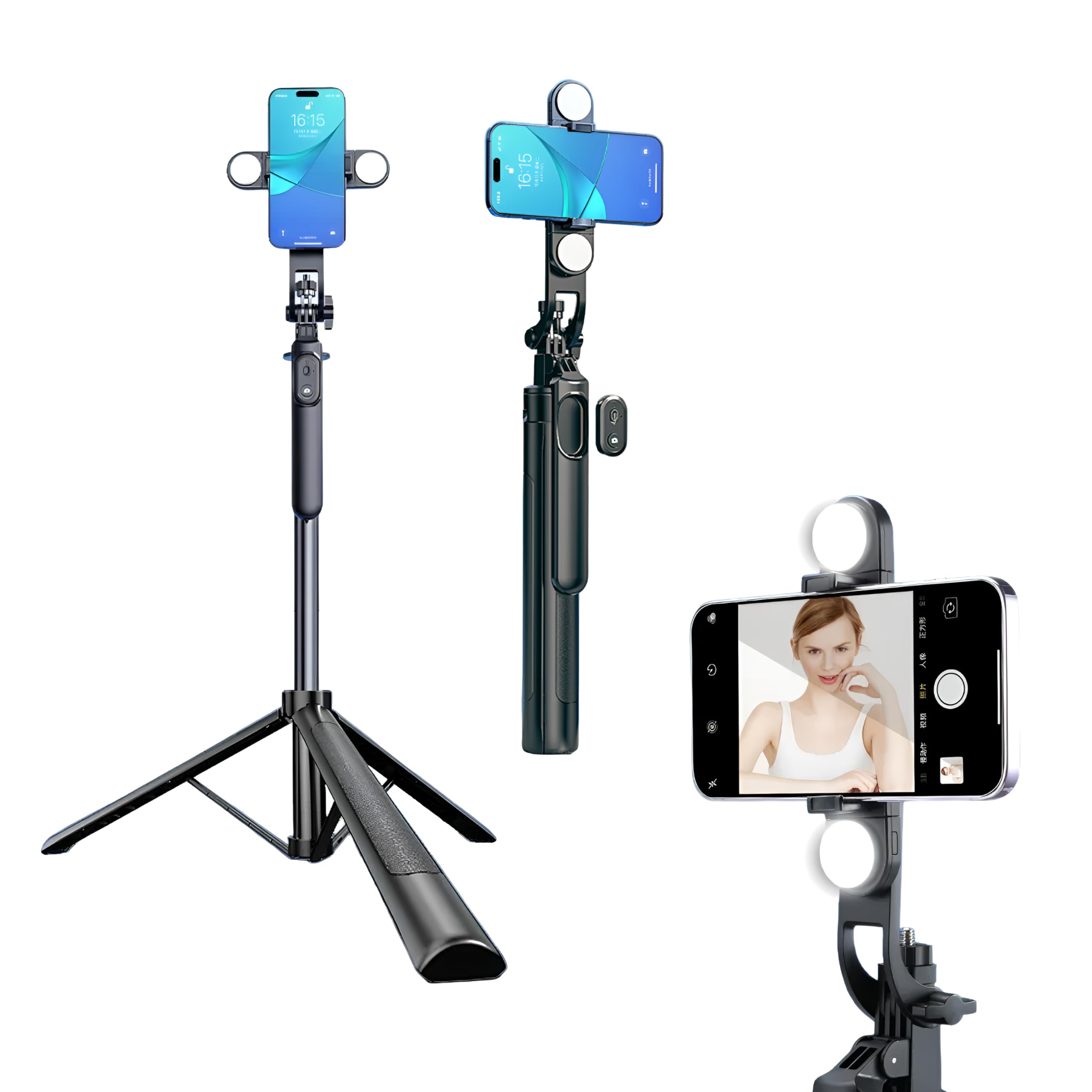 DIGITEK® (DTR-180SS) Portable Wireless Selfie Stick Tripod with Remote, Three-Leg Stand, 360° Smartphone Clip, Extendable Telescopic Poles, 1/4 Interface, Ideal for Photo, Videoshoots, Vlogging & More (B0D9DBH6X4) Amazon Price History, Amazon Price Tracker