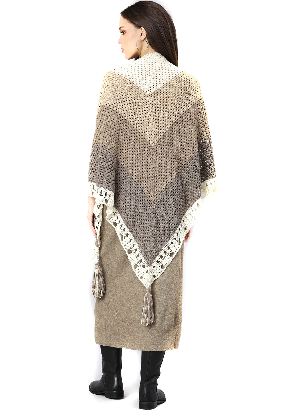magic needles Handmade Woolen Soft Scarf Neckwarmer Muffler | Casual Luxurious Unisex Good Yarn Woolen Stole for Winter-picture-27