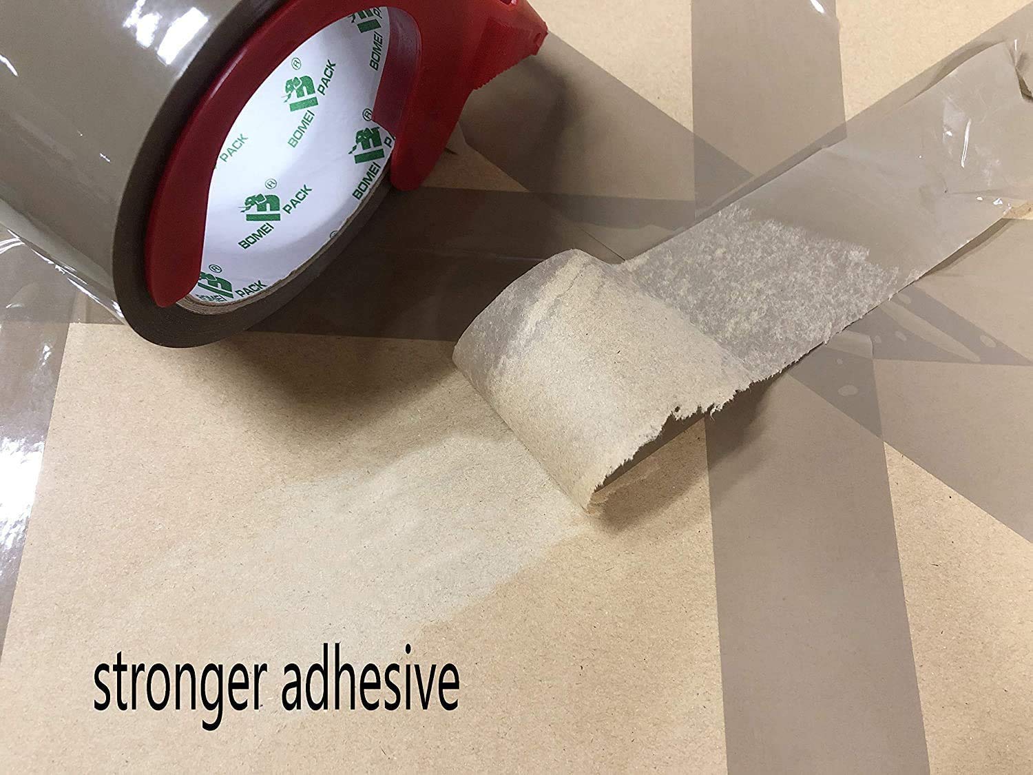 BOMEI PACK 3 Rollos 48mmx66m Marrón Cinta Adhesiva de Embalar para Embalaje de Cajas de Cartón de Envíos y Mudanzas. Precinto para Empaquetados Resistentes (brown)
