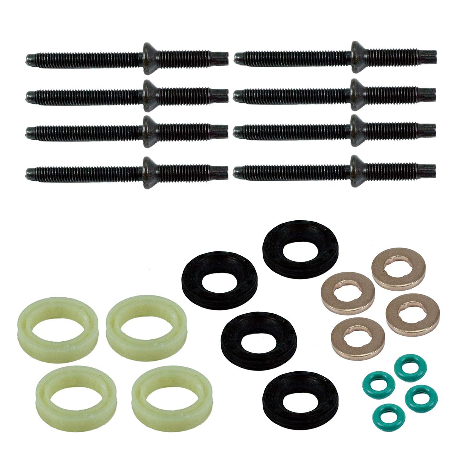 Joints étanchéité Injecteur Partsline Kit 24 Pièces Joints Injecteur - Équivalent 1609848080 1609848280 Partsline 1609848080 1609848280
