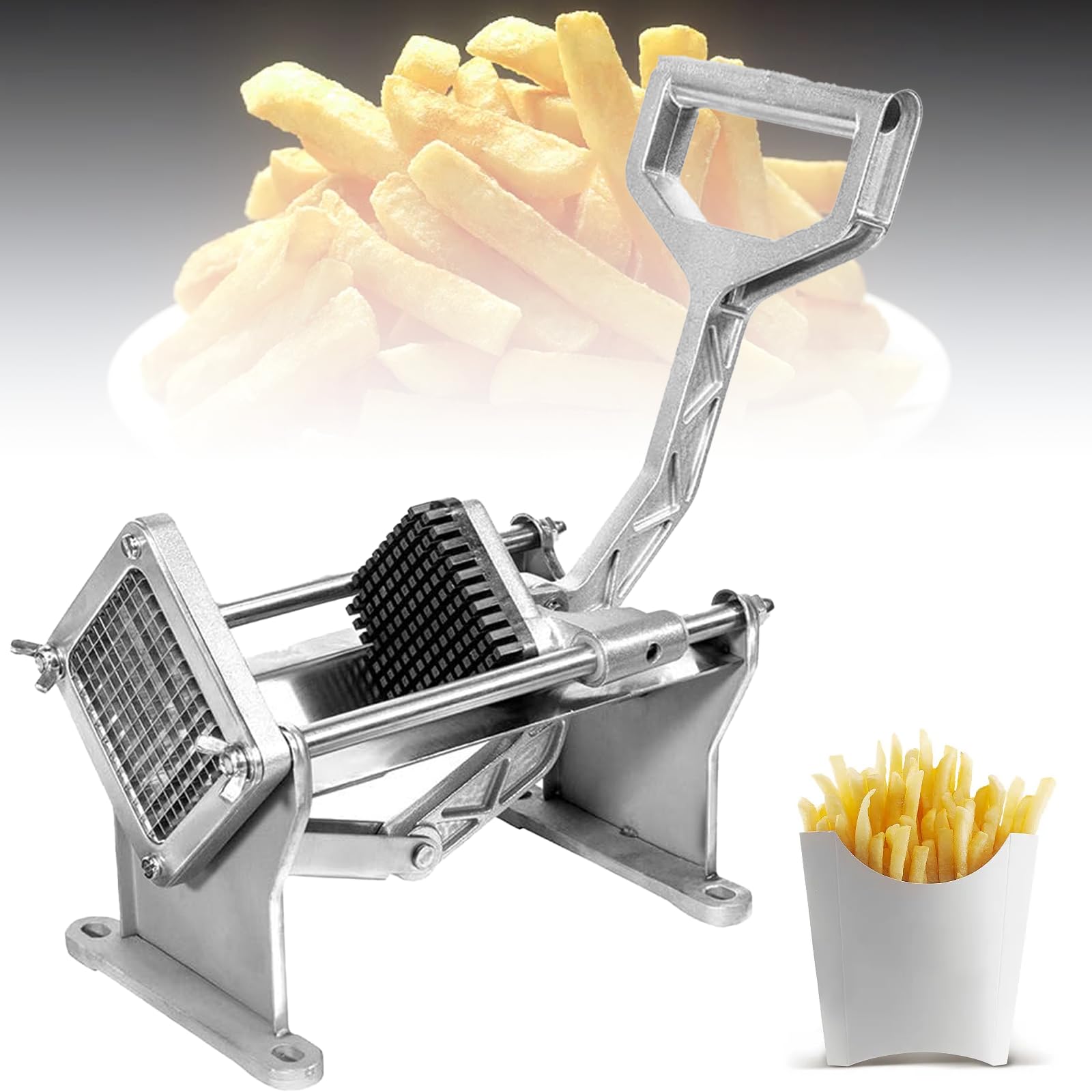 Cortador manual de patatas fritas caseras, ideal para cenas en familia y barbacoas