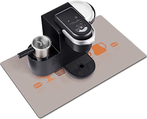 Vista 11 de Tapete de café para encimera de cocina, tapete de secado de platos absorbente de manchas, tapetes de goma para barra de café, almohadillas