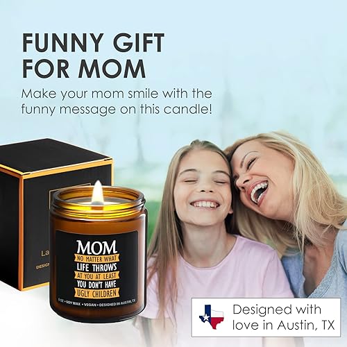 Miniatura 3 de Vela divertida para mamá, al menos no tienes niños feos, regalos divertidos para el día de la madre de hija, velas divertidas para mamá, regalos