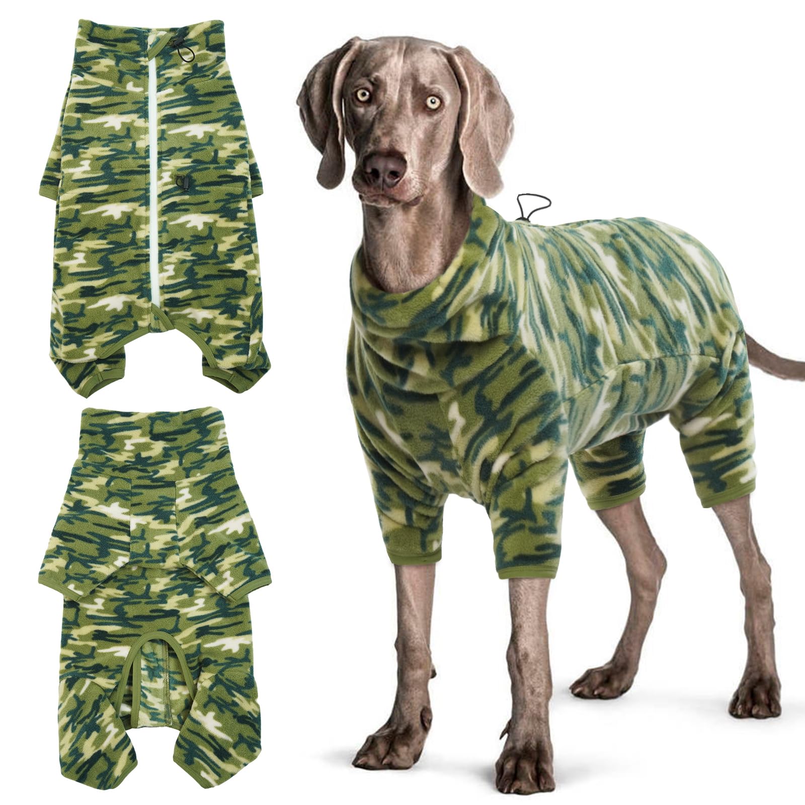 Abrigo de Invierno para Perro Pijama de Forro Polar Suave, para Mascotas, a Prueba de Viento, cálido, para Clima Frío, Chaleco, Acogedor, Mono, Ropa, Ropa para Perros pequeños, Medianos y Grandes