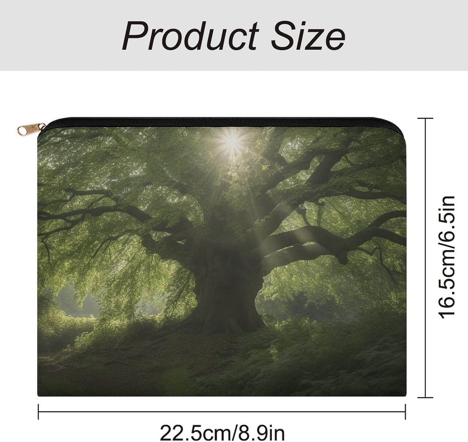 Looking for Trees Makeup Bag Small Cosmetic Pouch with Zipper image 2