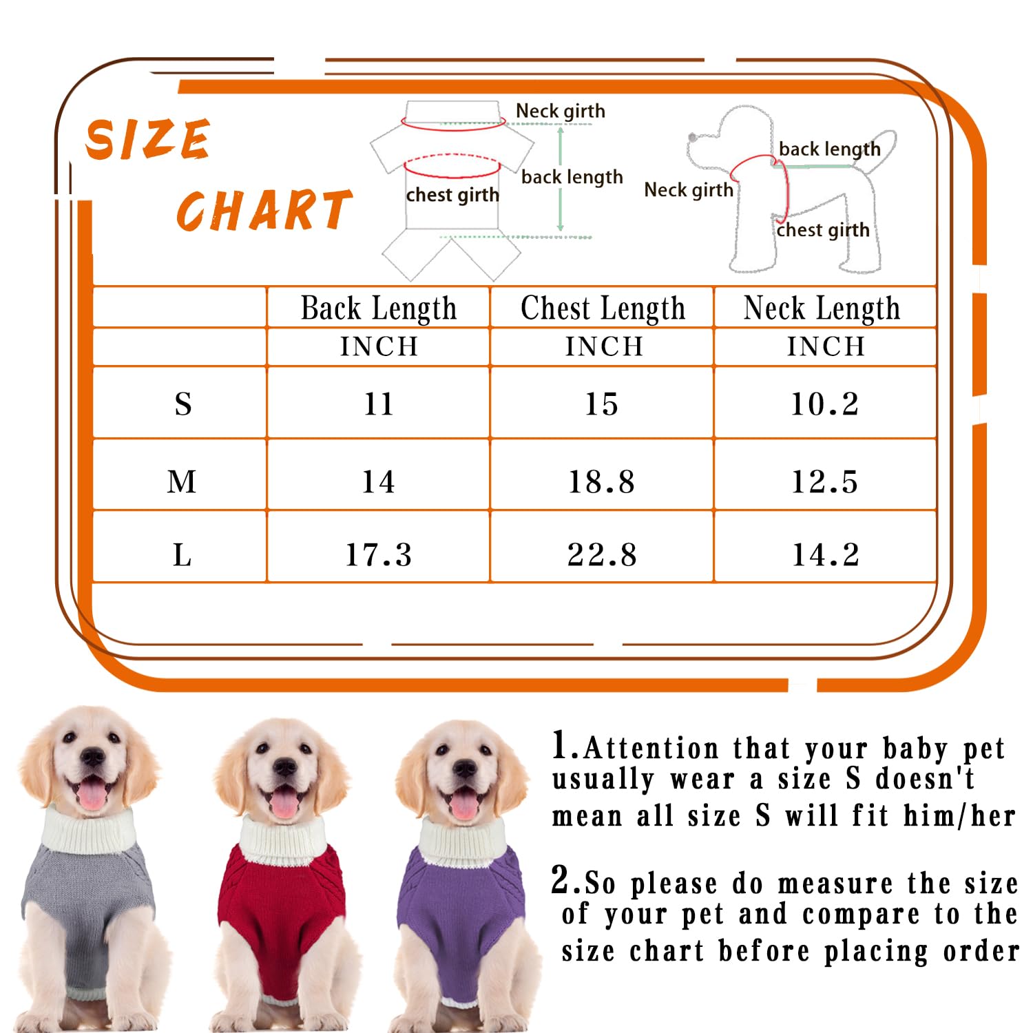 Suéteres para perros pequeños con agujero para correa, cuello alto, suéteres de punto para niños y niñas, ropa cálida suave y de alta elasticidad para mascotas para otoño e invierno, camisas para