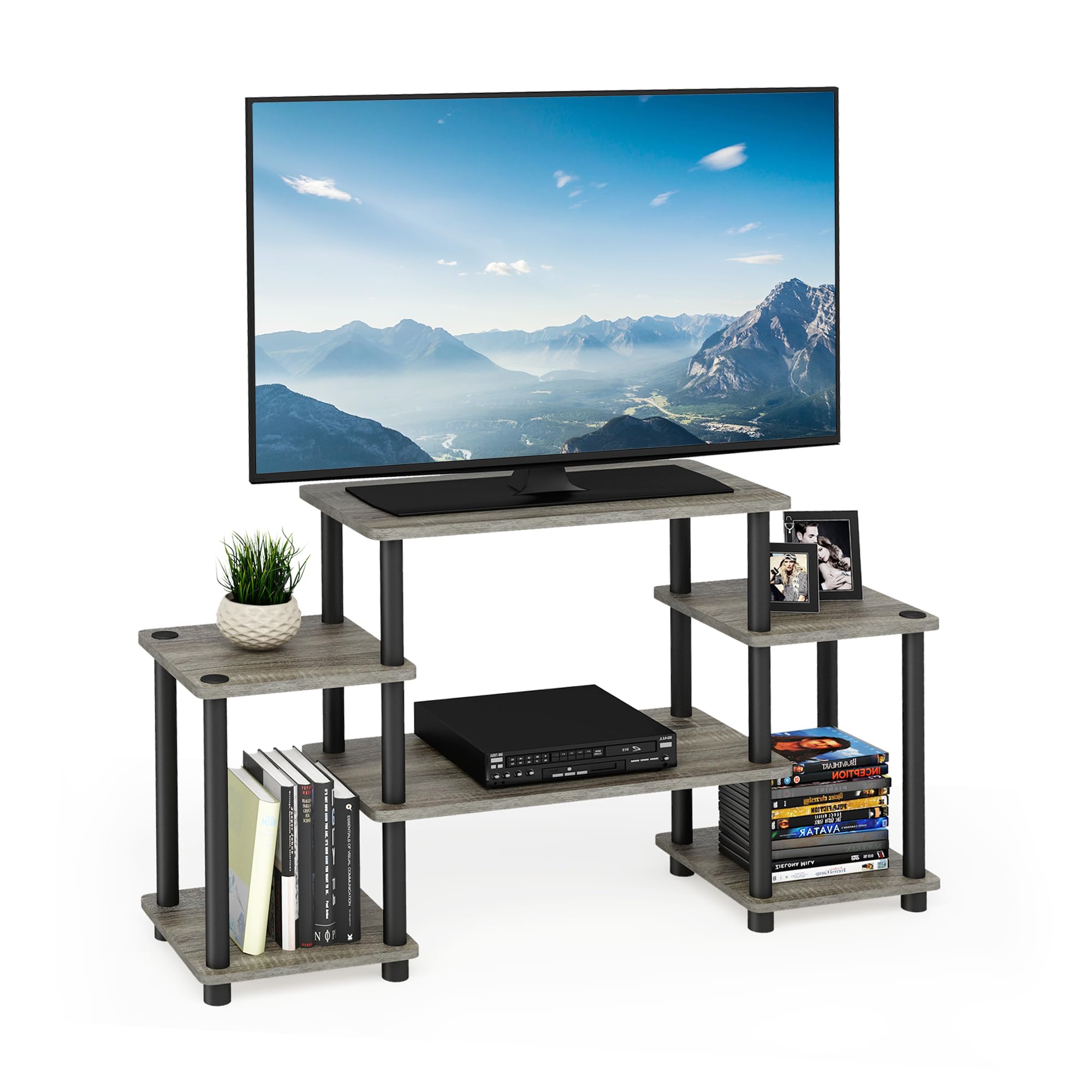 Amazon.com: Furinno Turn-N-Tube No Tools Entertainment