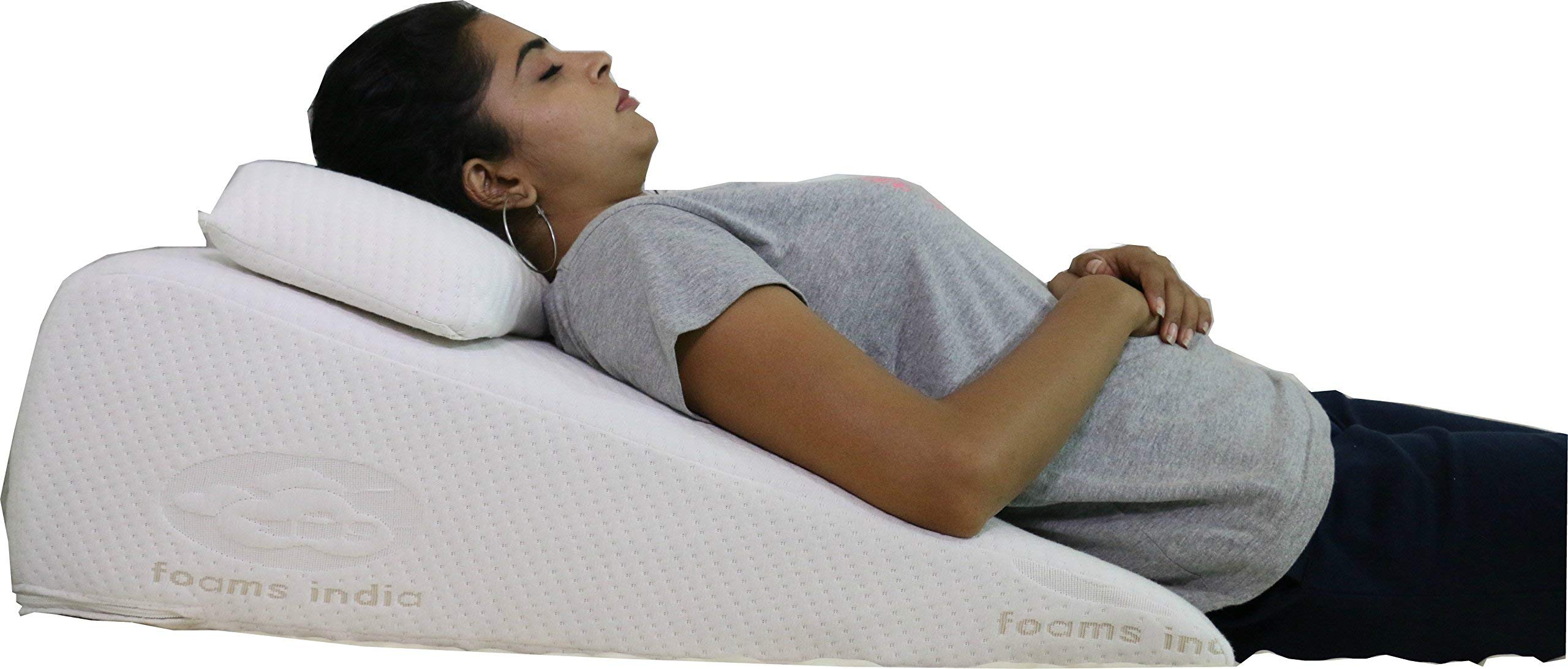 Foams India Bed Wedge Natural Latex Foam (22'' X 30'' X 9'' In)