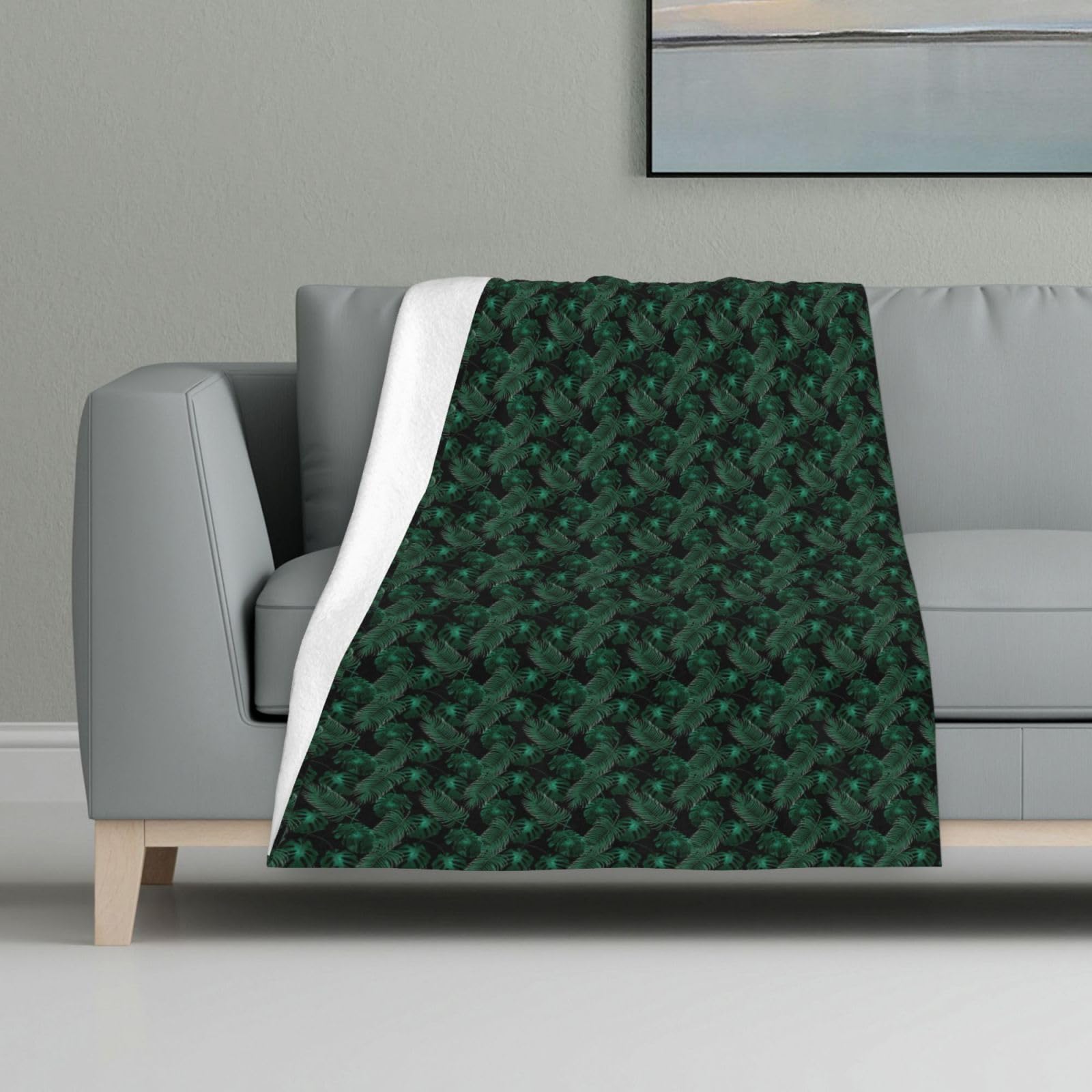 Plaid feuille de bananier chaud pour voyage, camping et nuits d'hiver